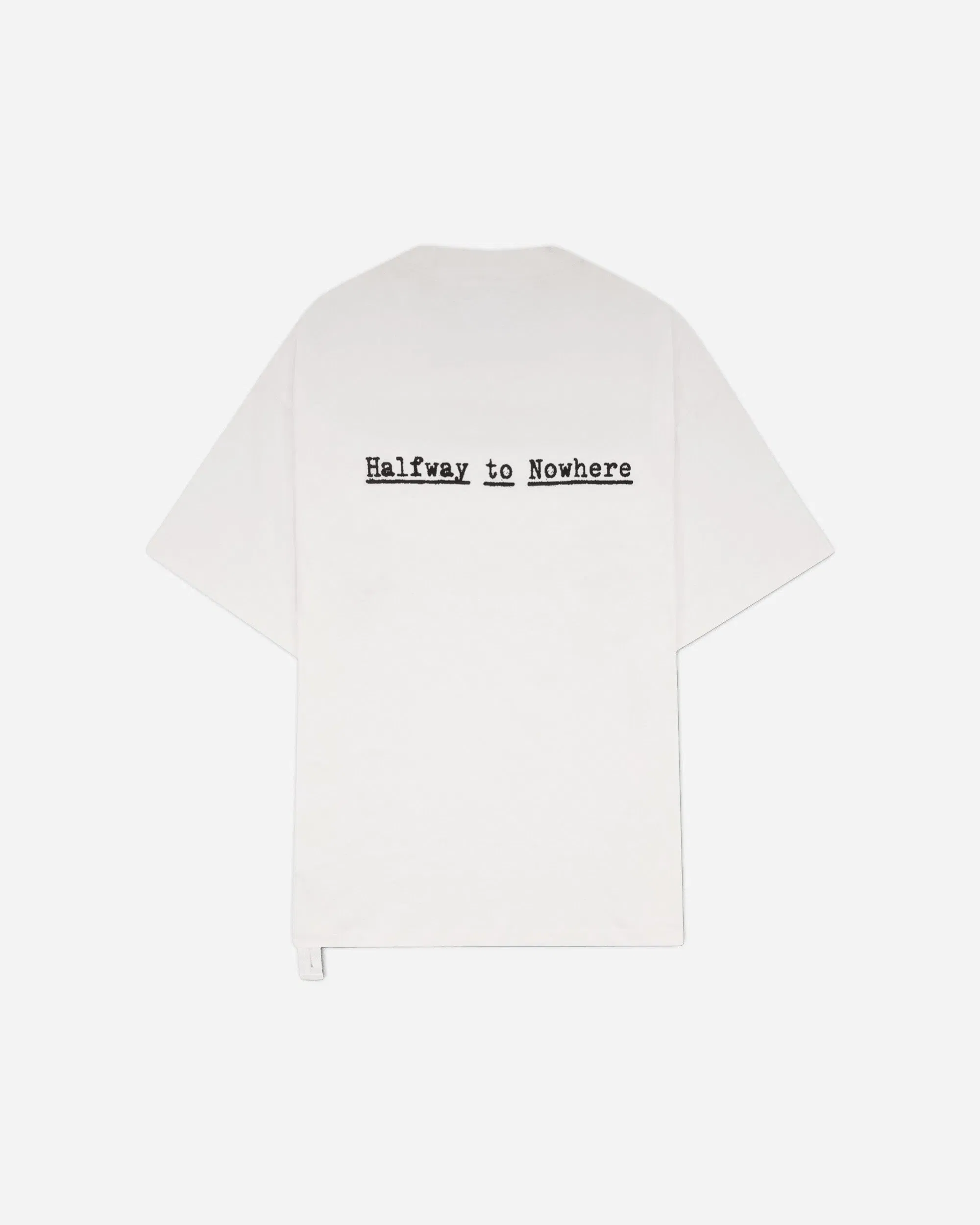 OAMC Peacemaker Men's Halfway To Nowhere Print Regular Fit T-Shirt White