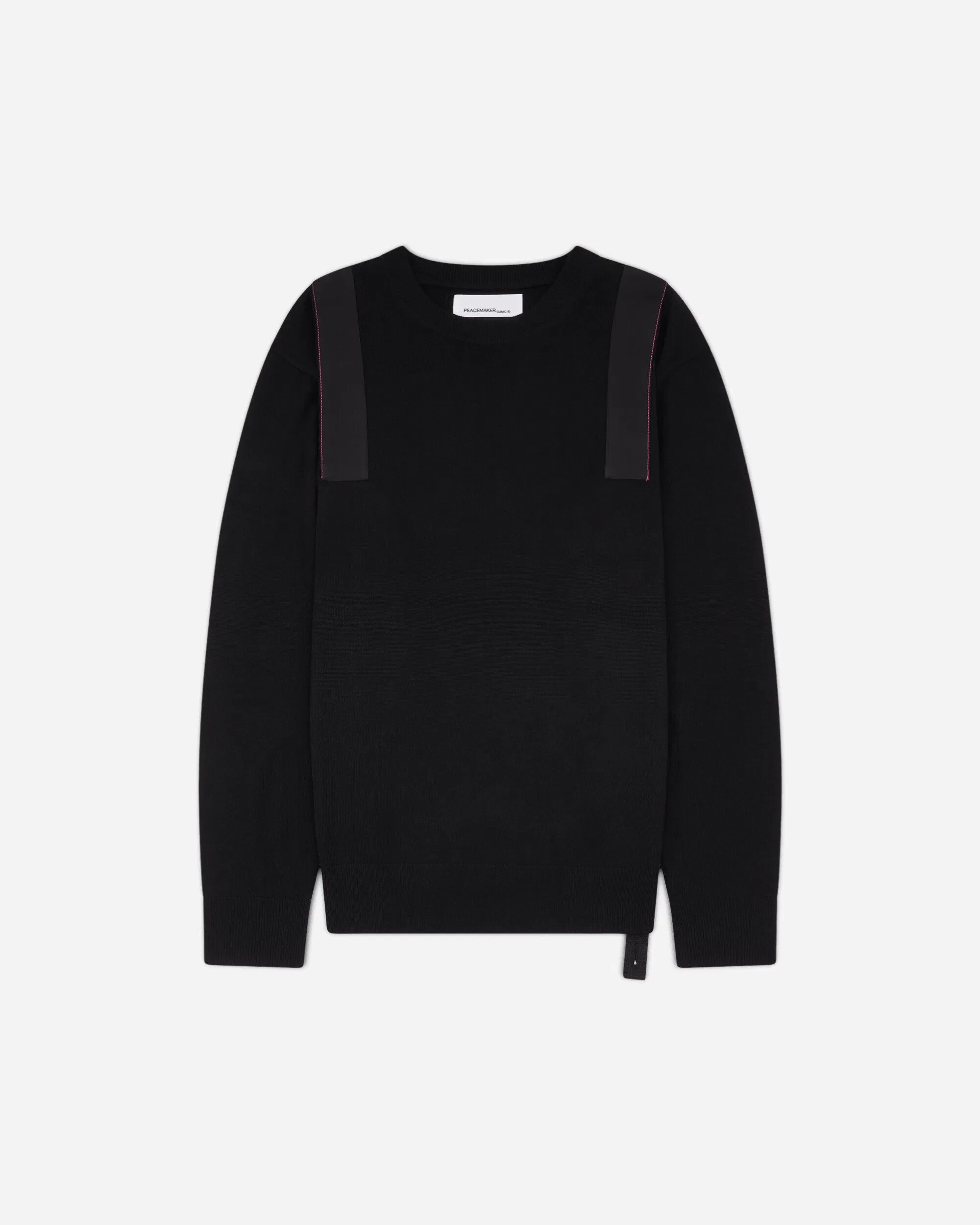 OAMC Peacemaker Men's Applied Tape Knit Sweater Black