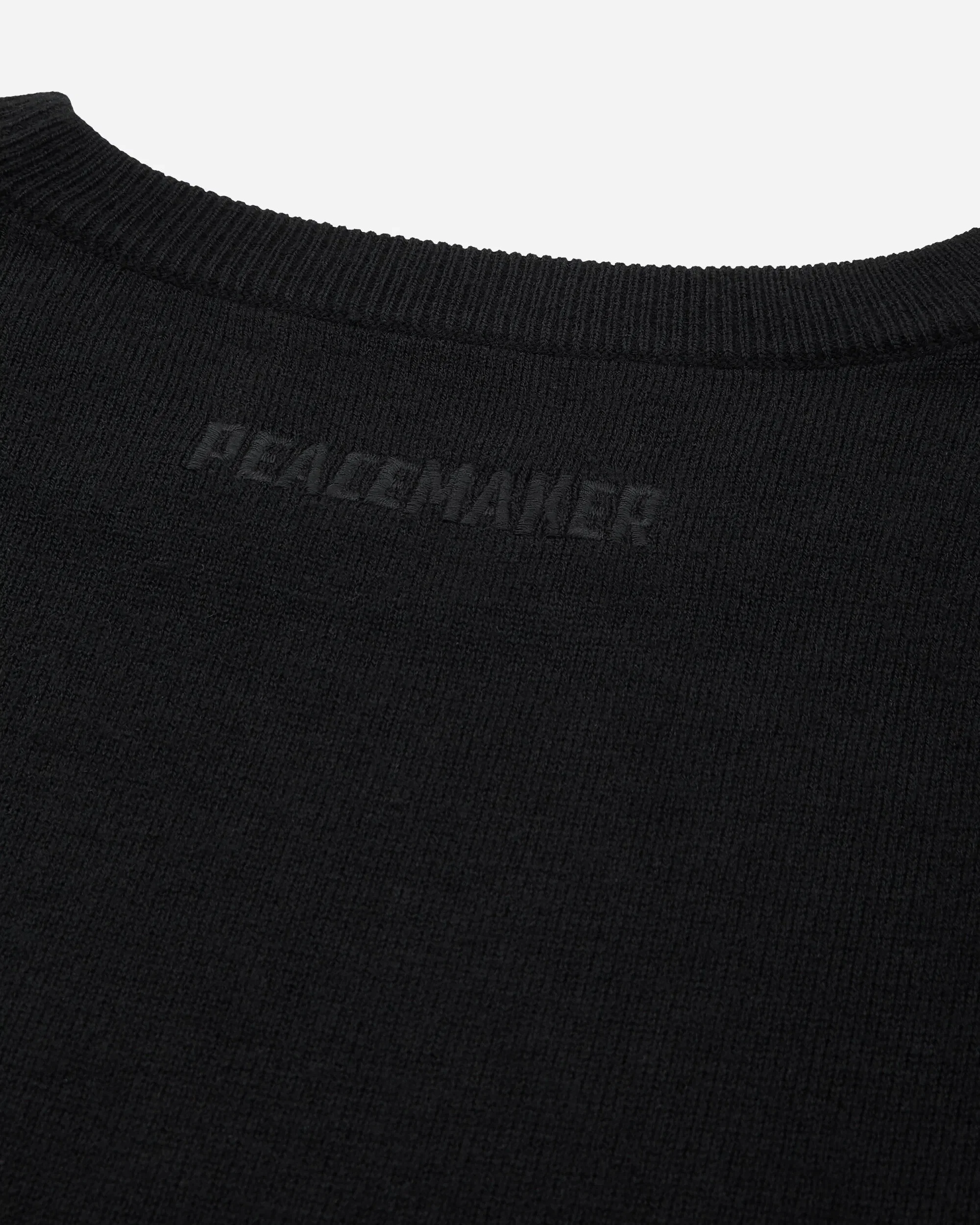 OAMC Peacemaker Men's Applied Tape Knit Sweater Black