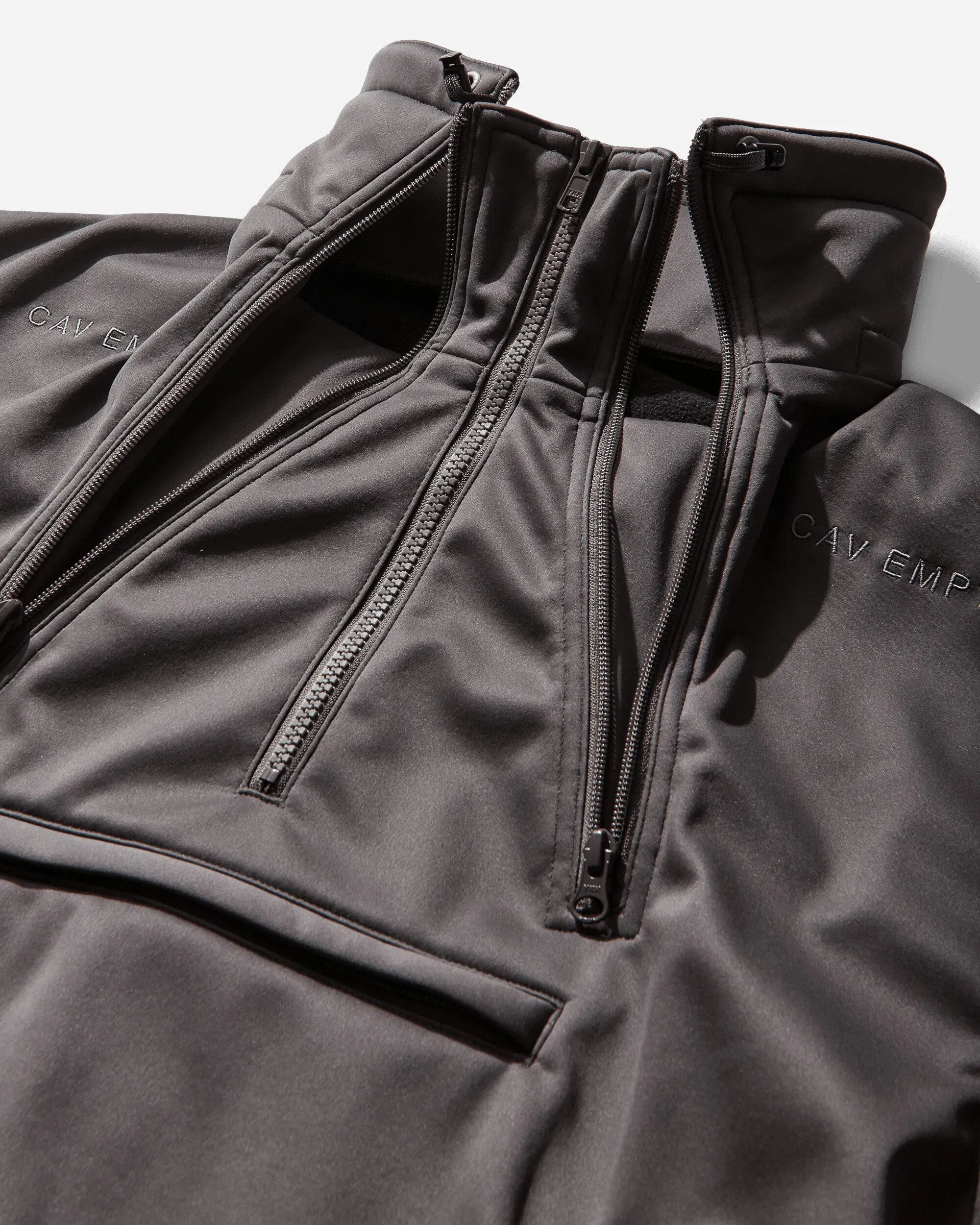 Cav Empt Men's Fleece Back Half Zip Jacket Grey