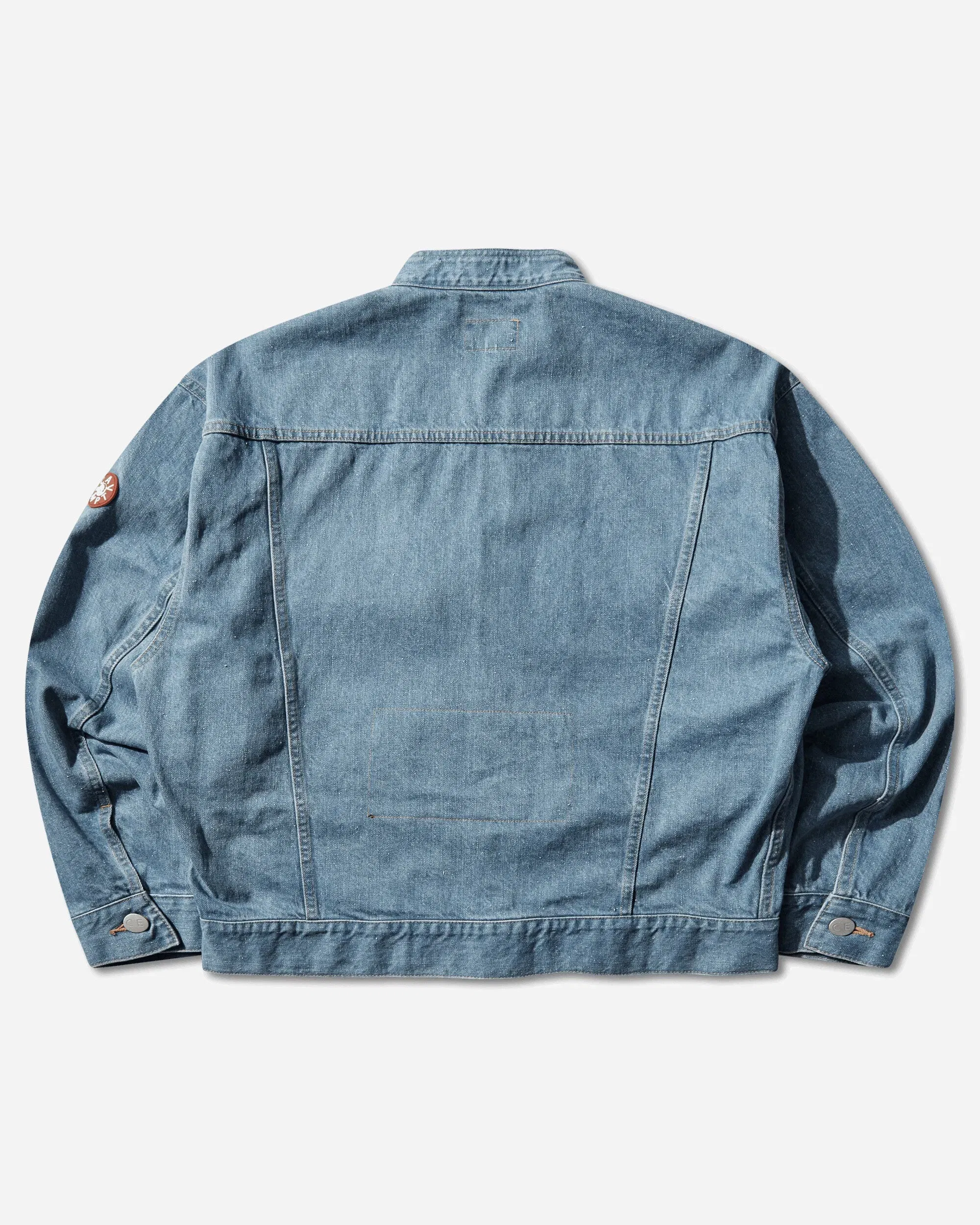 Cav Empt Men's Washed Nep Denim Trucker Jacket Indigo