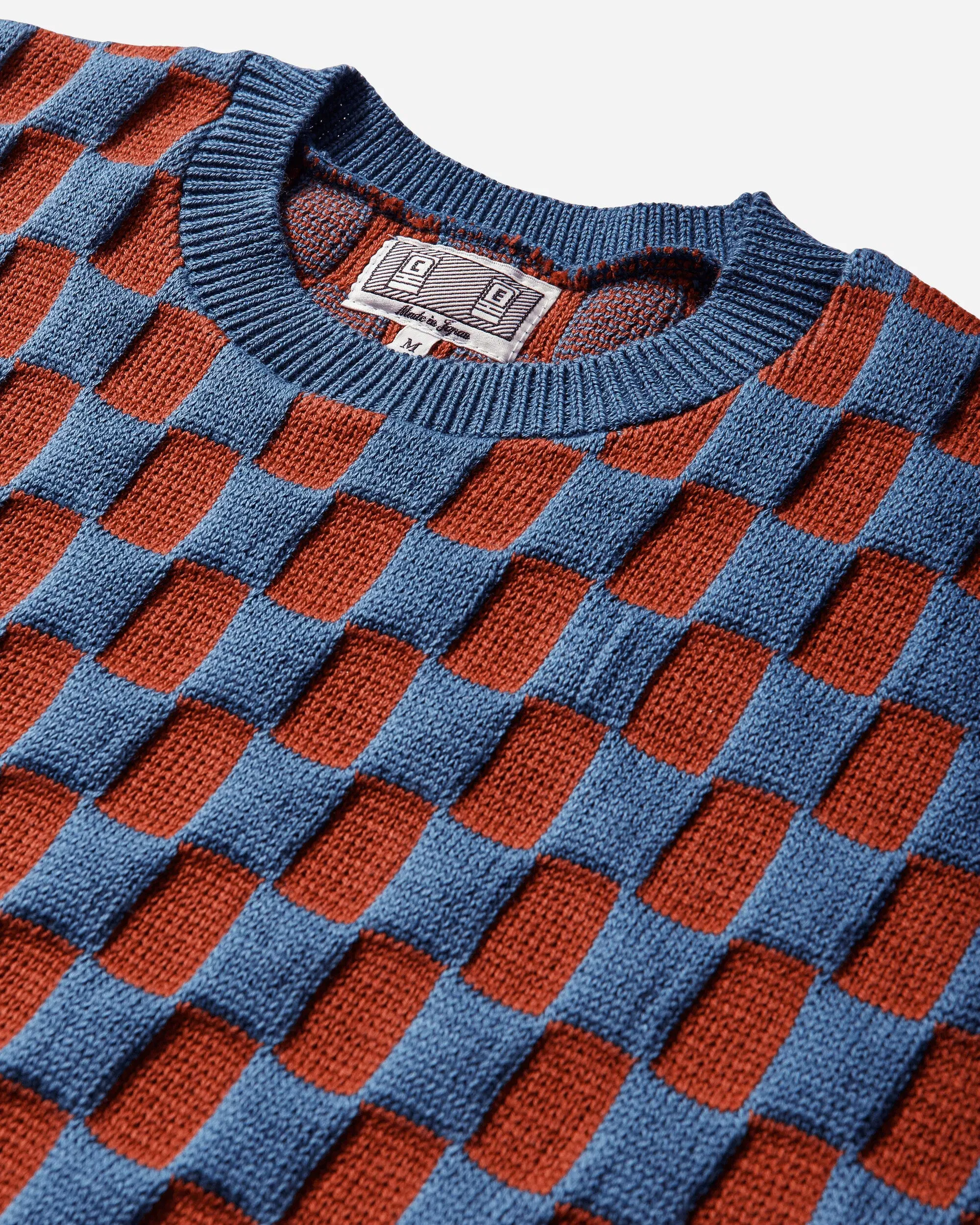 Cav Empt Men's Rectangular Block Knit Sweater Blue