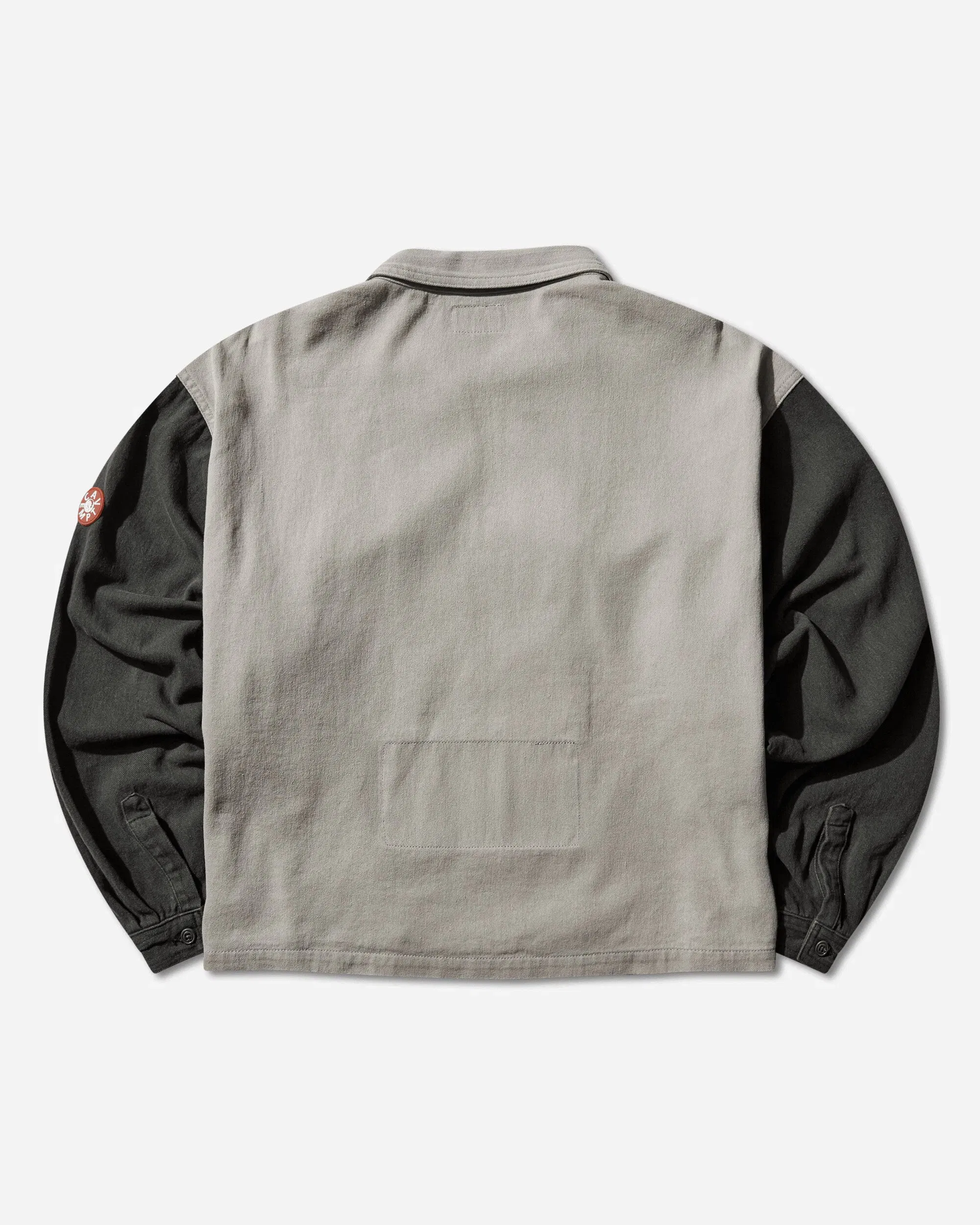 Cav Empt Men's Stripe Cut Short Shirt Jacket Grey