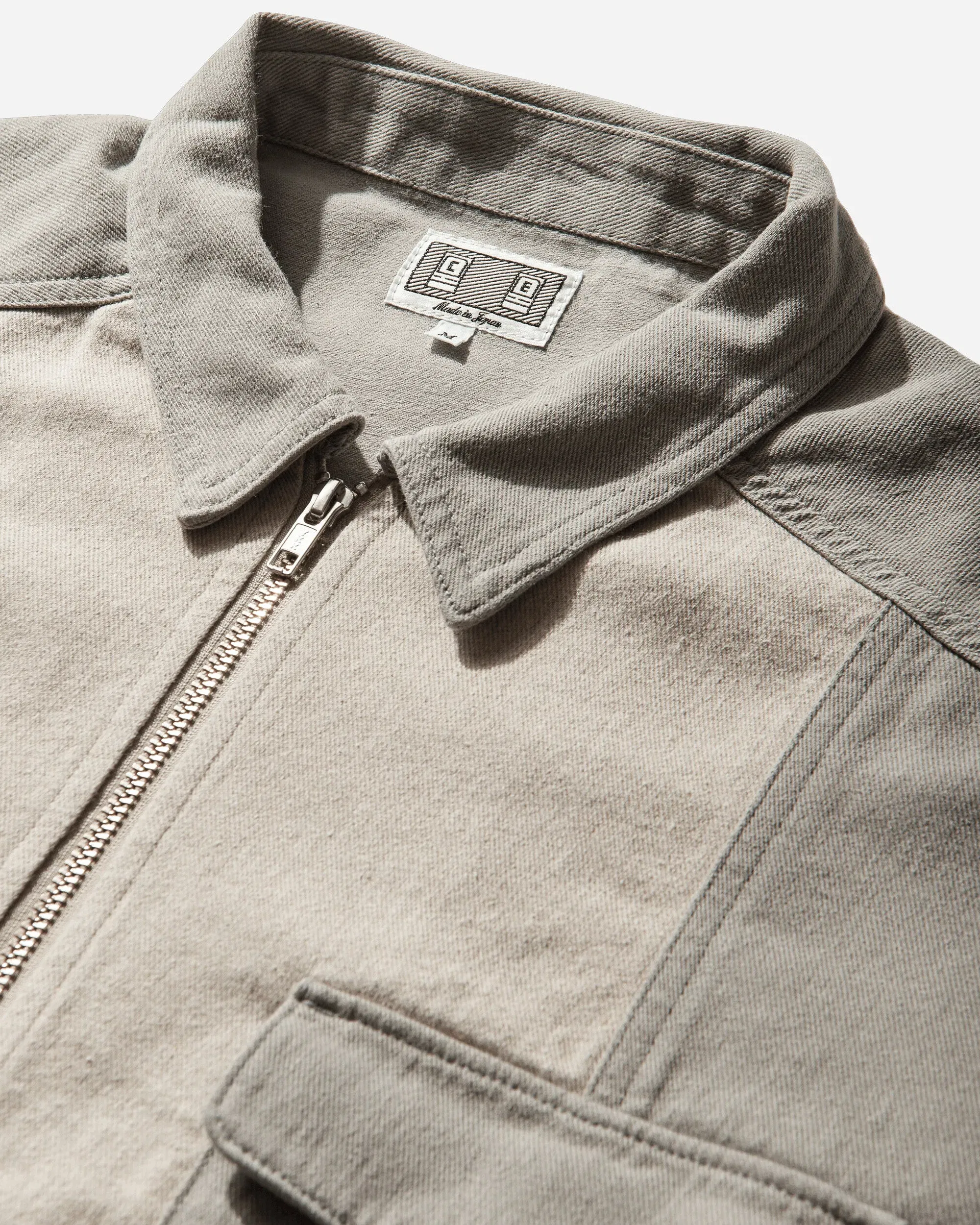 Cav Empt Men's Stripe Cut Short Shirt Jacket Grey