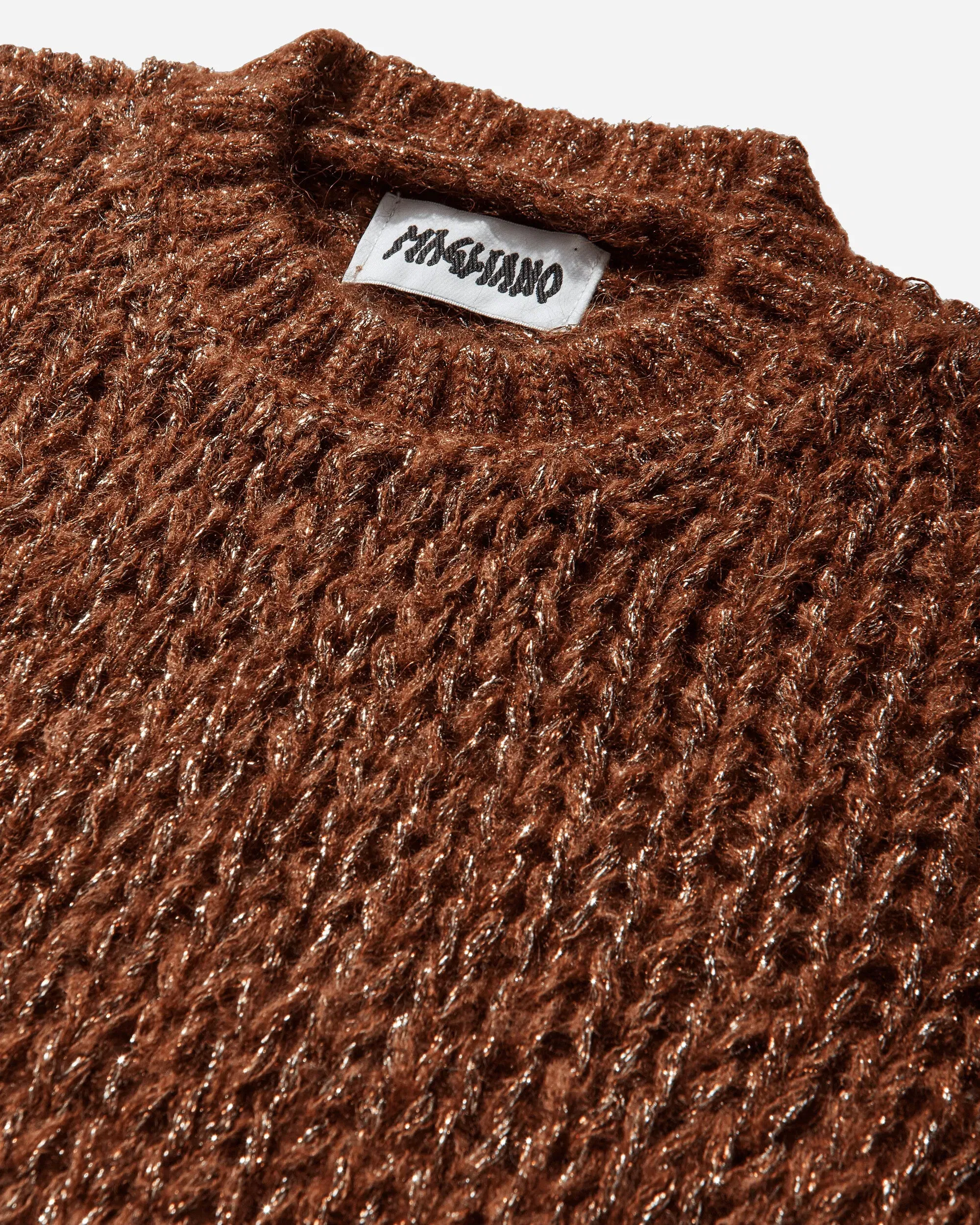 Magliano Men's Web Knit Tee Shiny Rust
