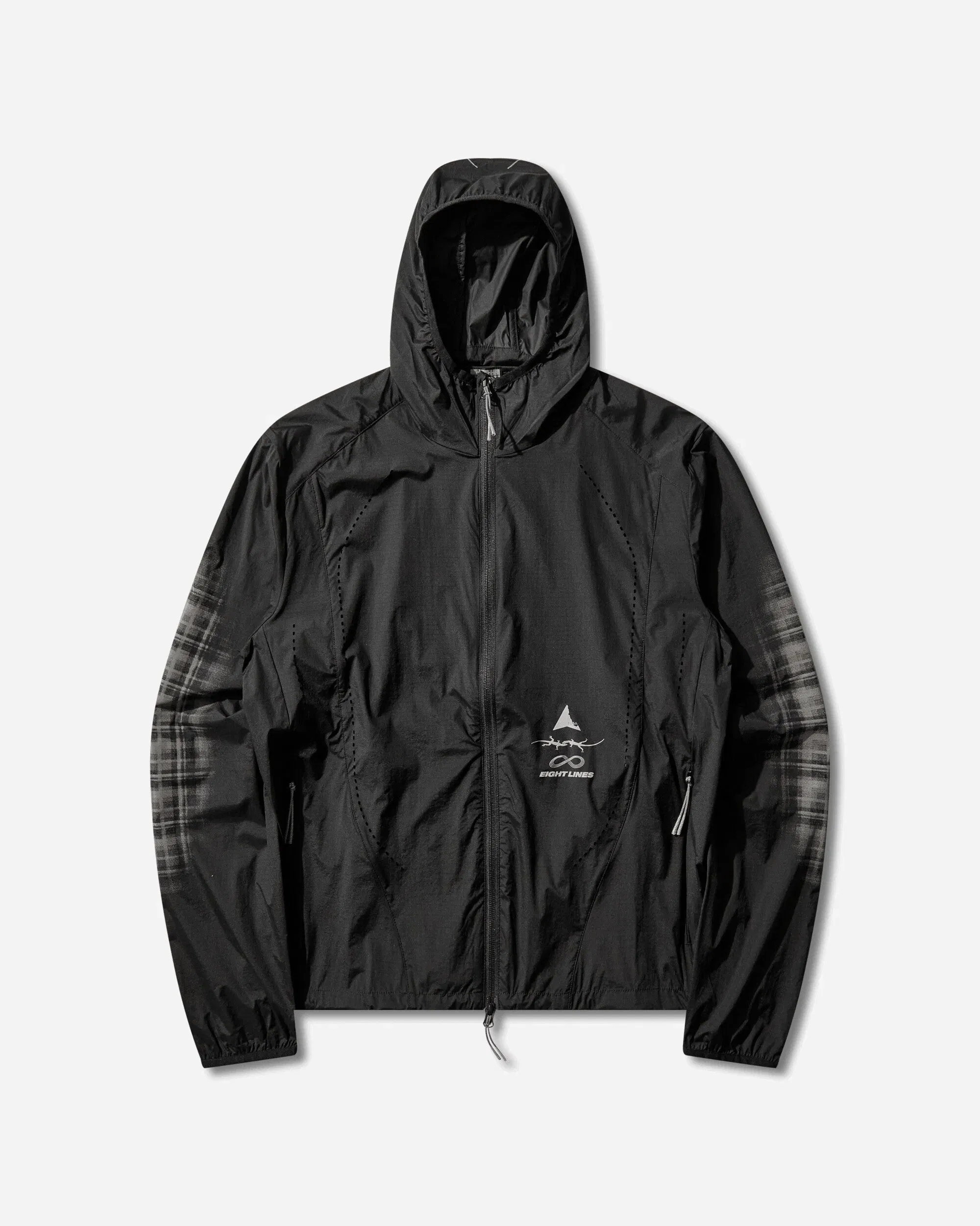 ROA Eightlines Hue Packable Wind Jacket Black