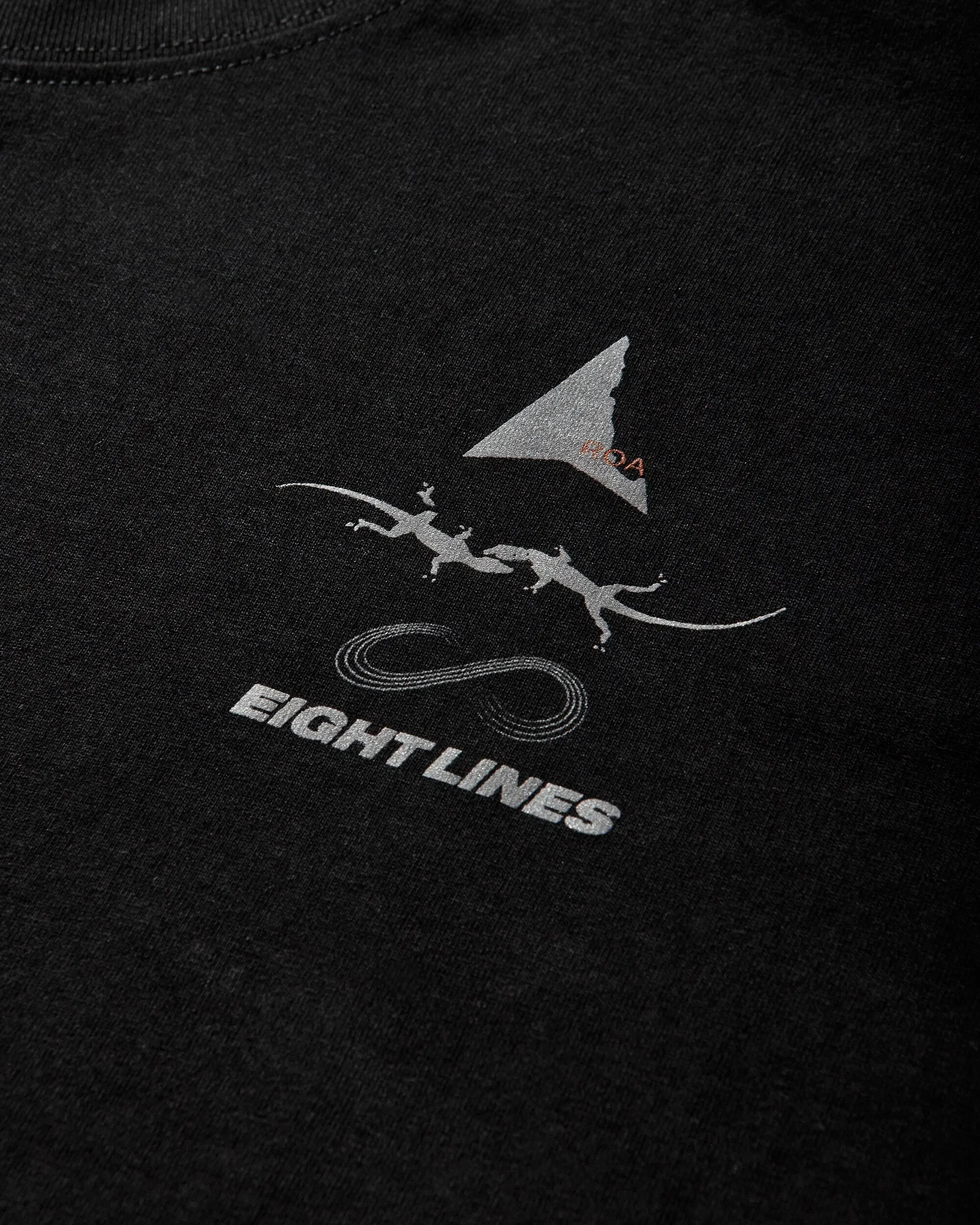 ROA Eightlines T-Shirt Black