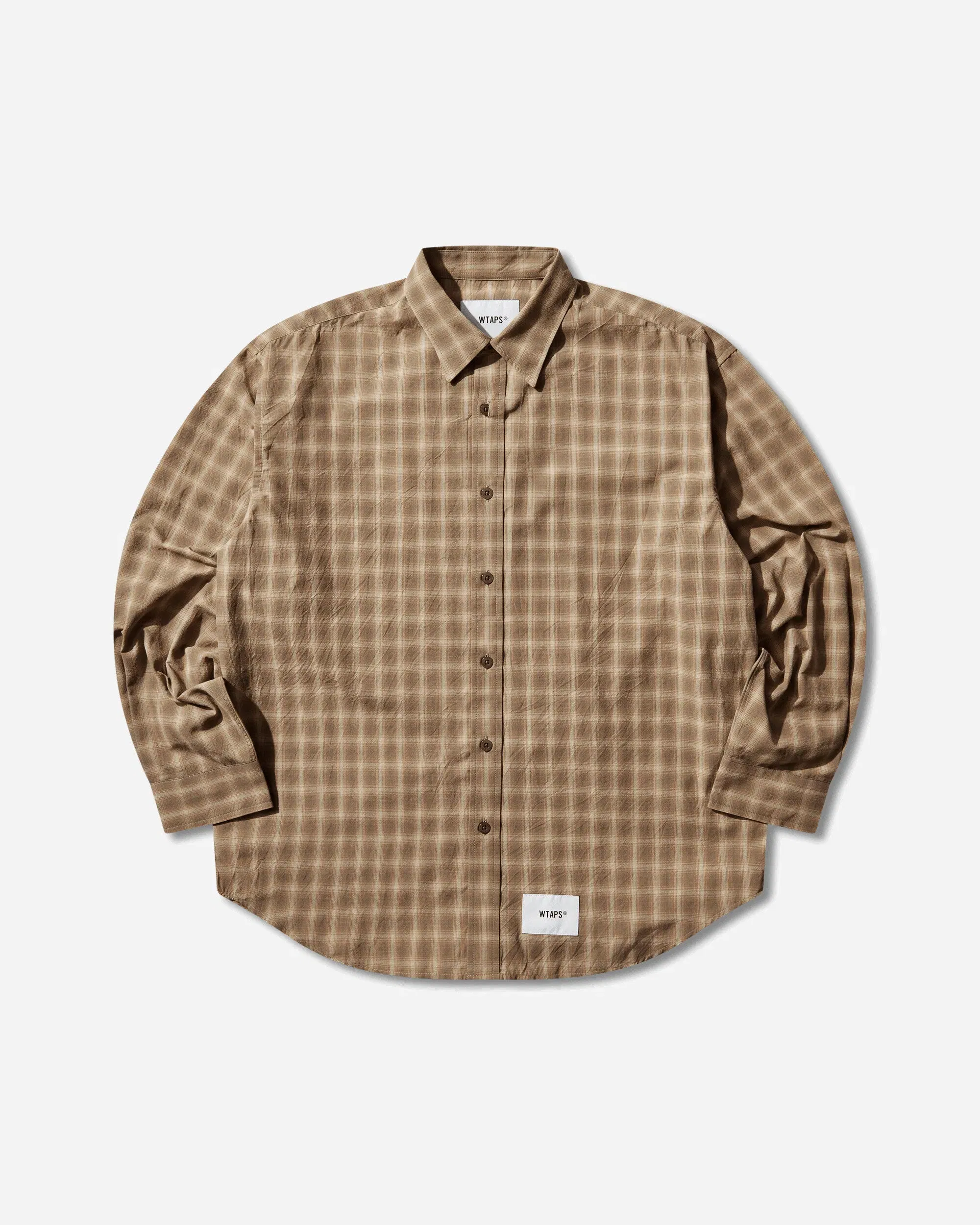 WTAPS Men's TXT 01 Longsleeve Shirt Brown