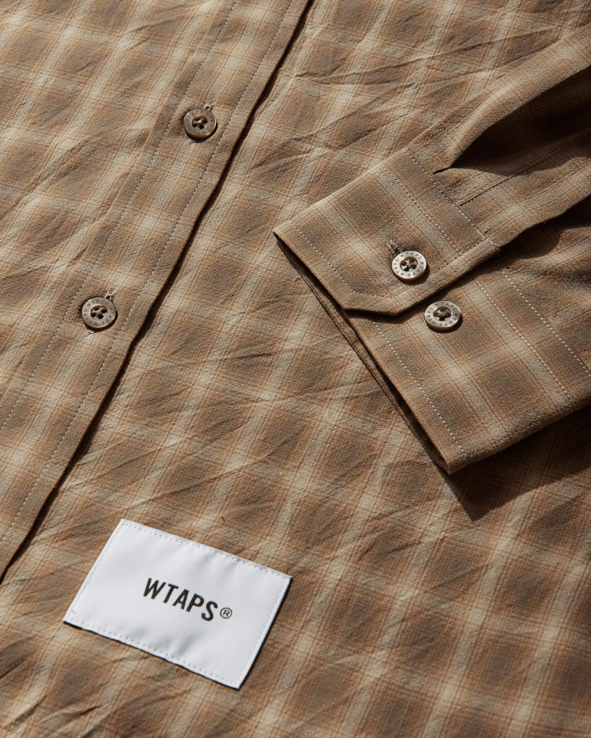 WTAPS Men's TXT 01 Longsleeve Shirt Brown