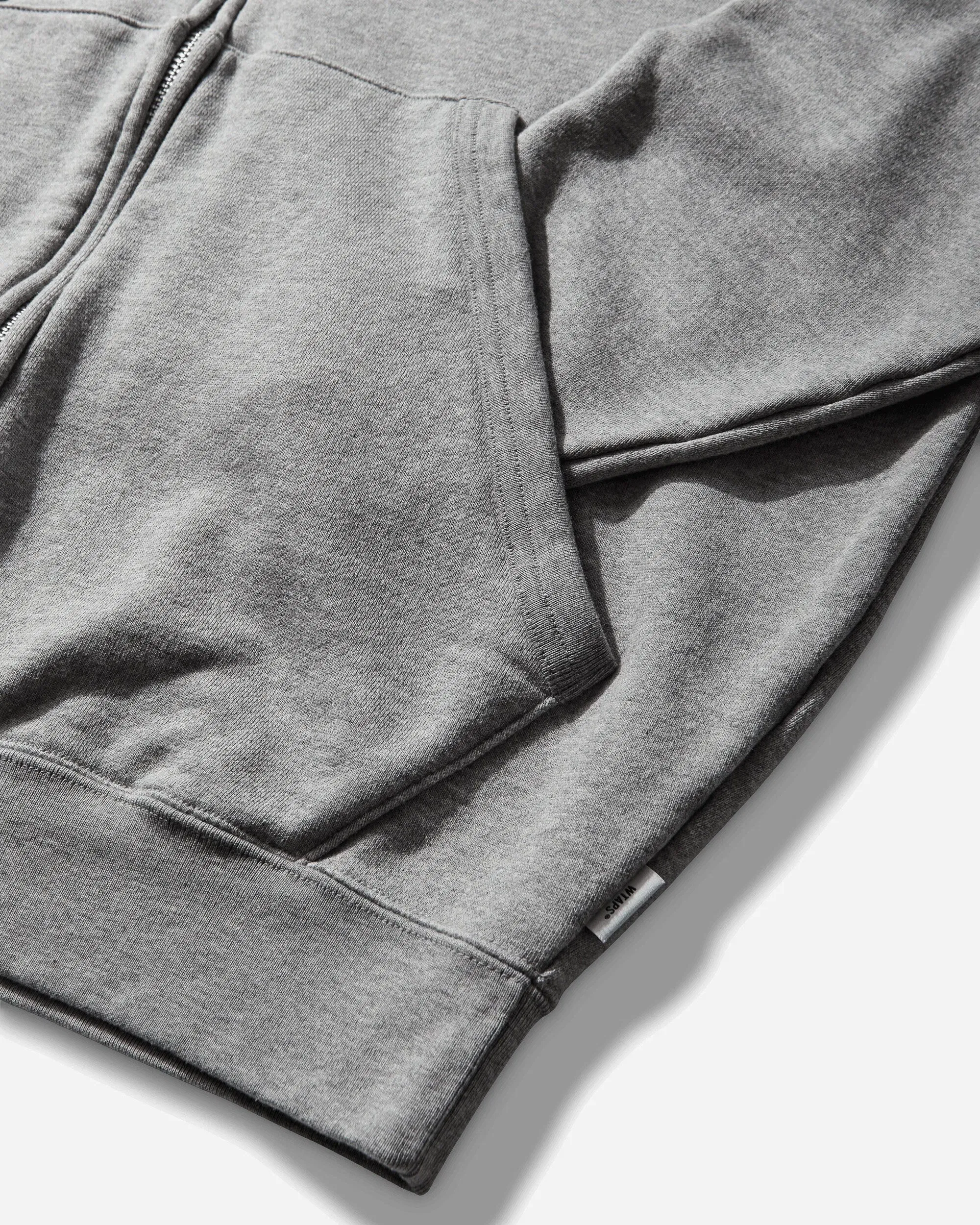 WTAPS Men's Throwdy Zip Hoodie Ash Grey