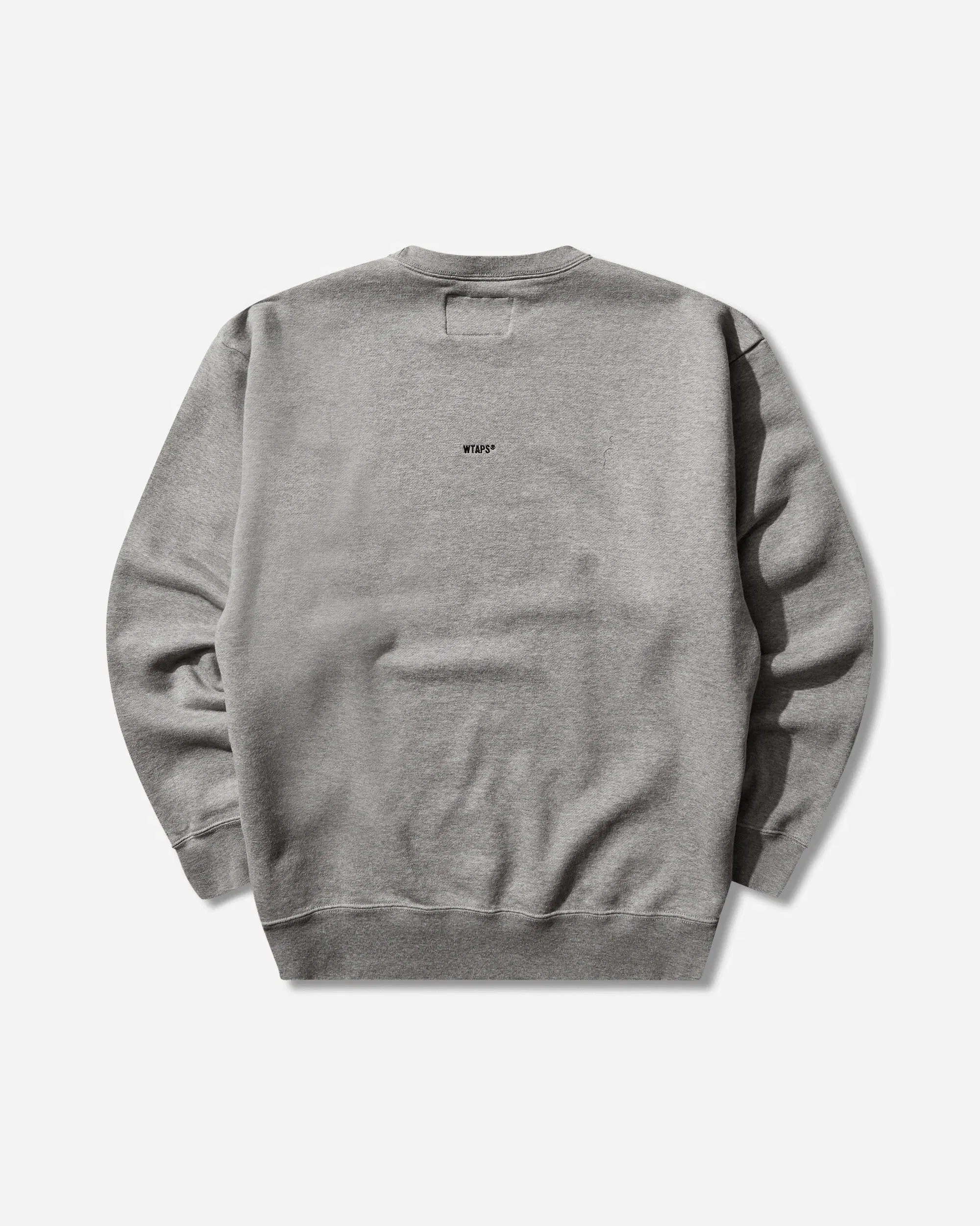 WTAPS Men's SIGN-YD Crewneck Sweatshirt Ash Grey