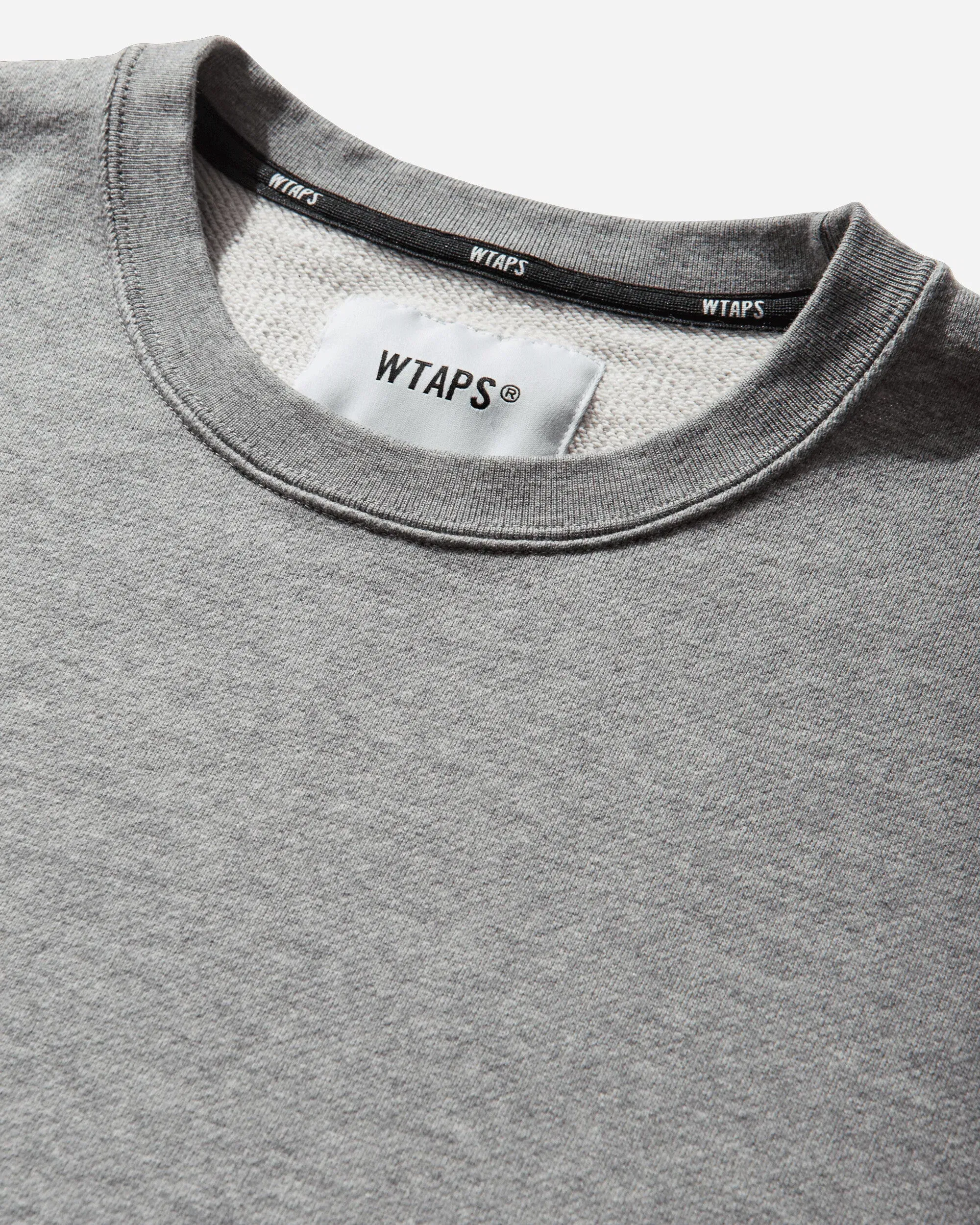 WTAPS Men's SIGN-YD Crewneck Sweatshirt Ash Grey