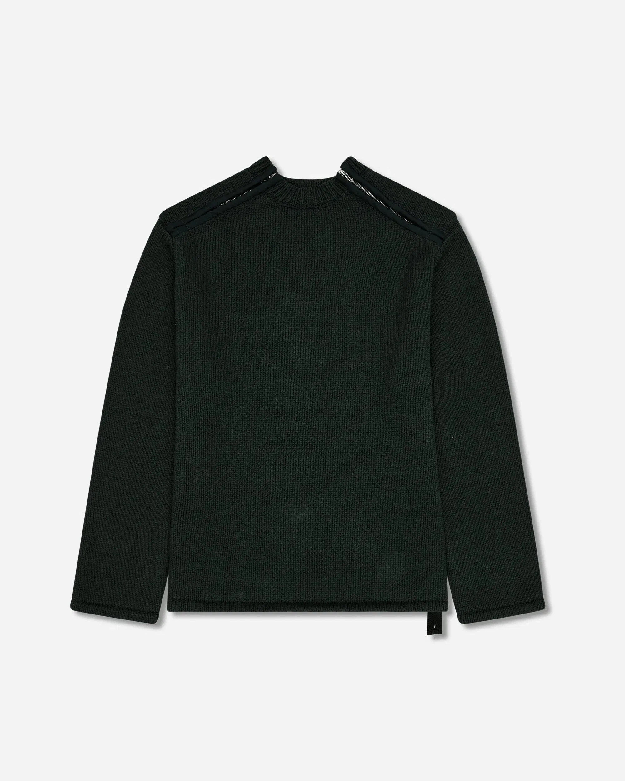 OAMC Peacemaker Men's Shoulder Zip Knit Sweater Dark Green