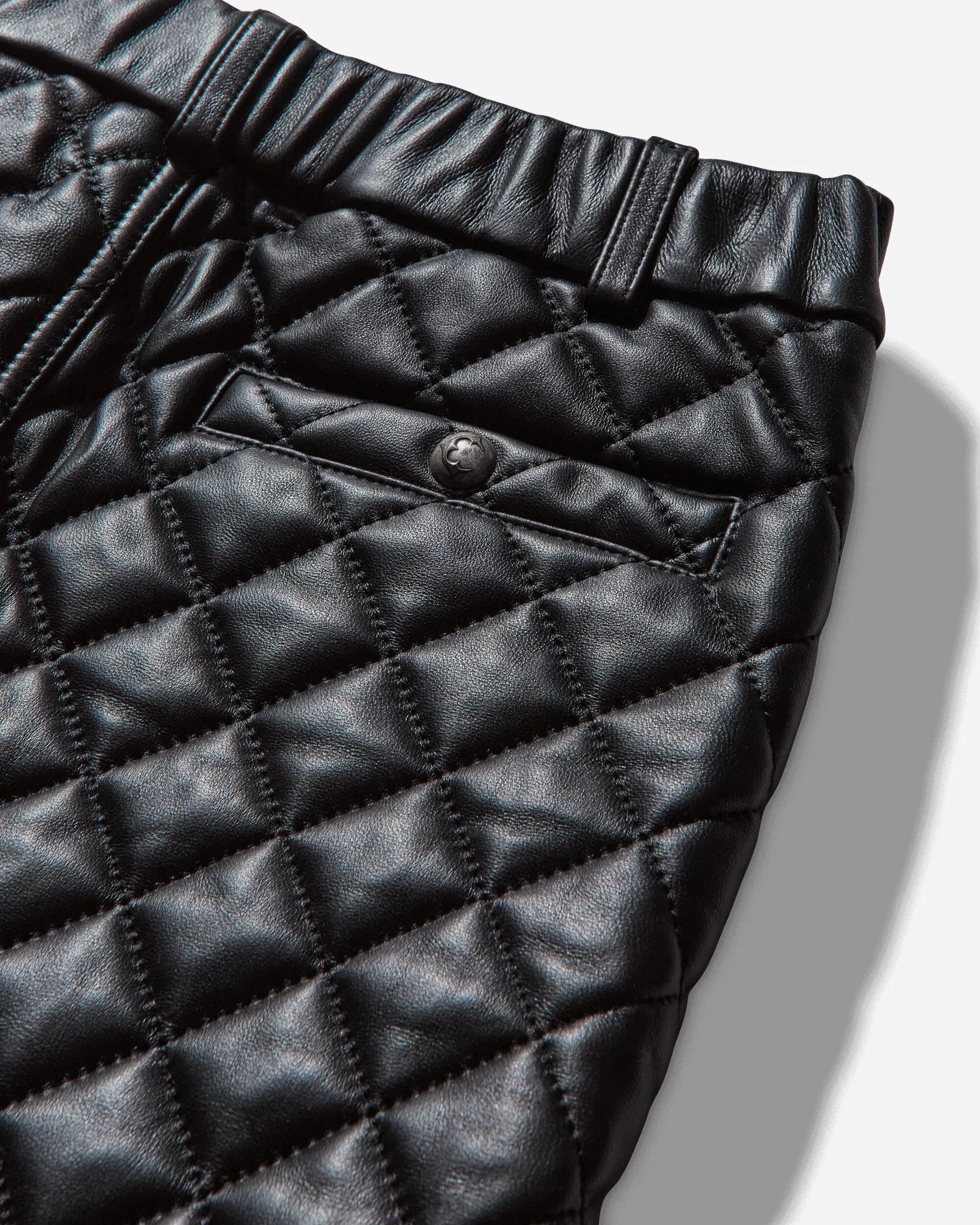 THUG CLUB Women's Angels Quilted Short Skirt Black