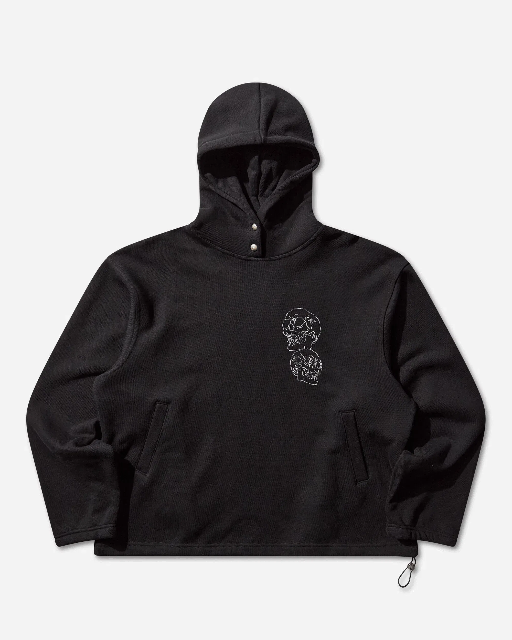 THUG CLUB TC Angels Crystal Embellished Hoodie Black