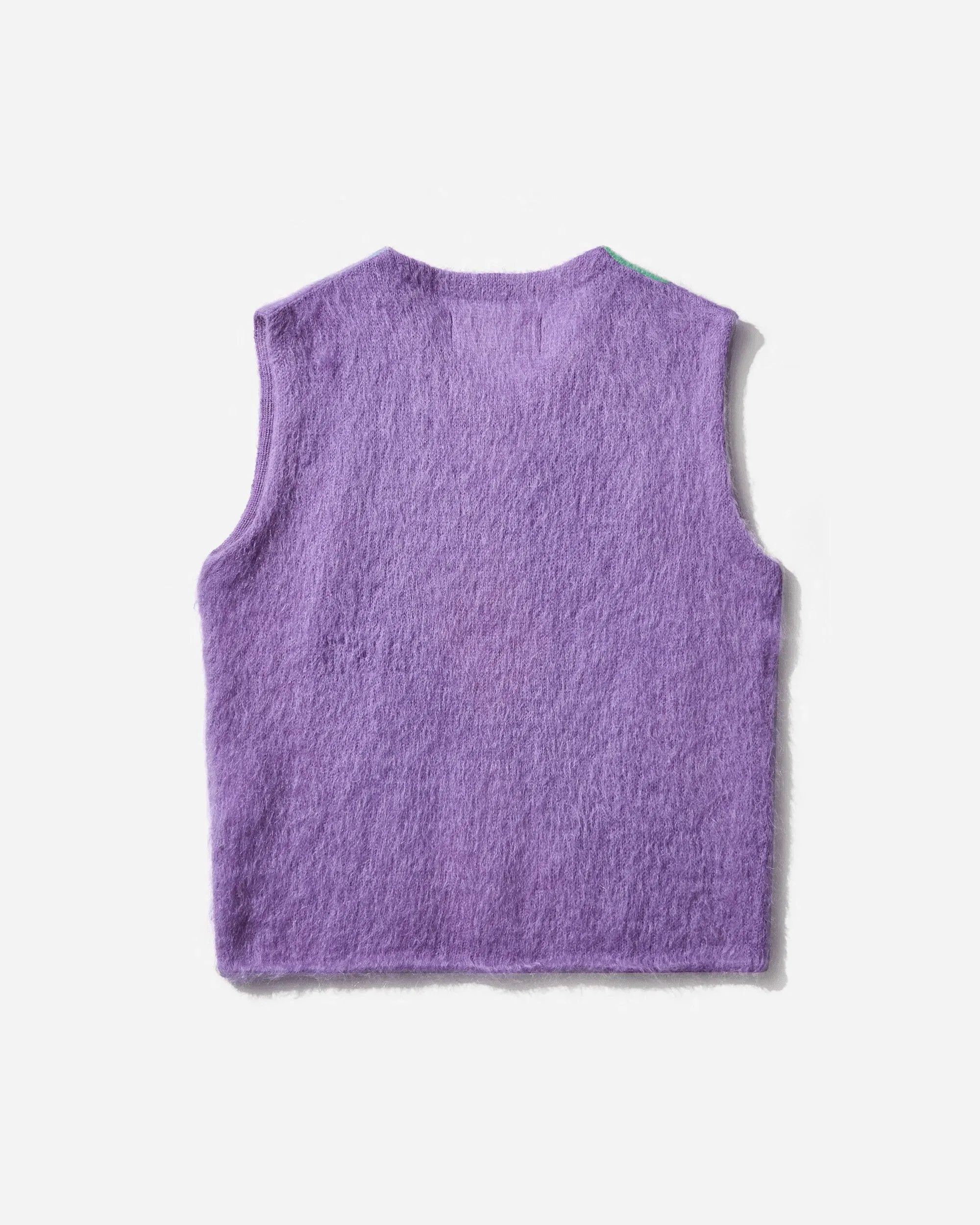 ERL Argyle Mohair Vest Multicolor