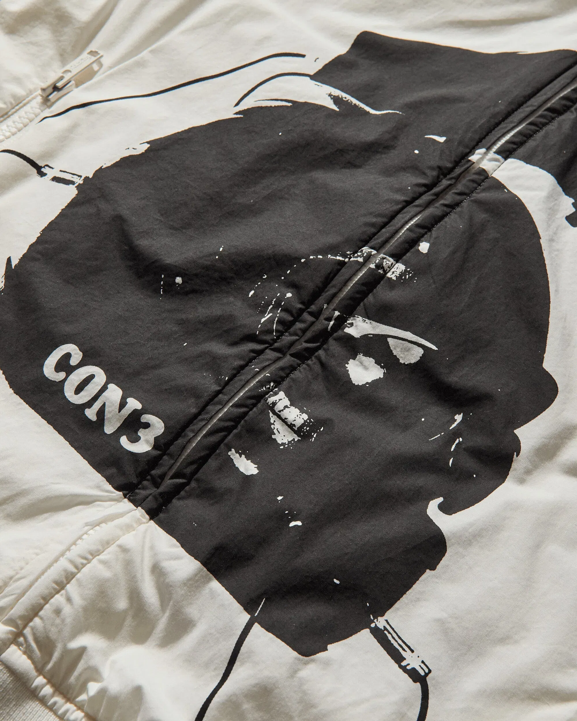 Undercover Men's Conrad Schnitzler Cotton Bomber Jacket Off White
