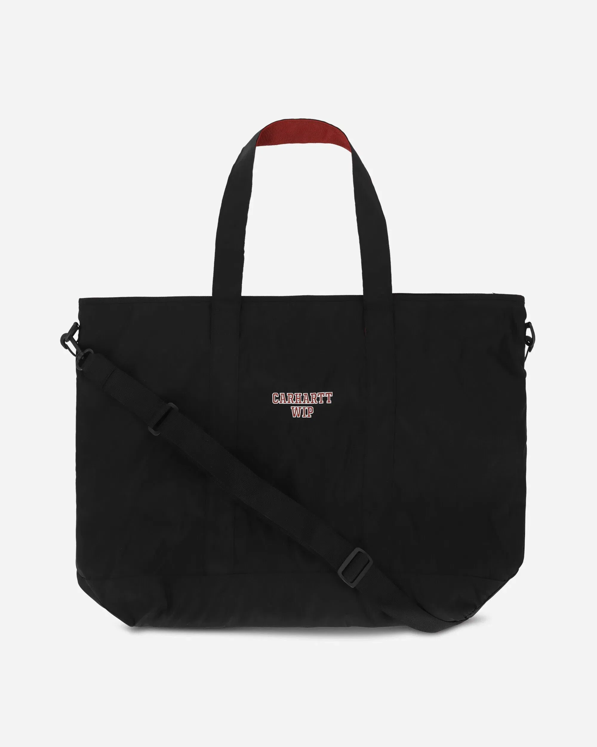 Carhartt WIP Alumni Tote Bag Black / Scarlet