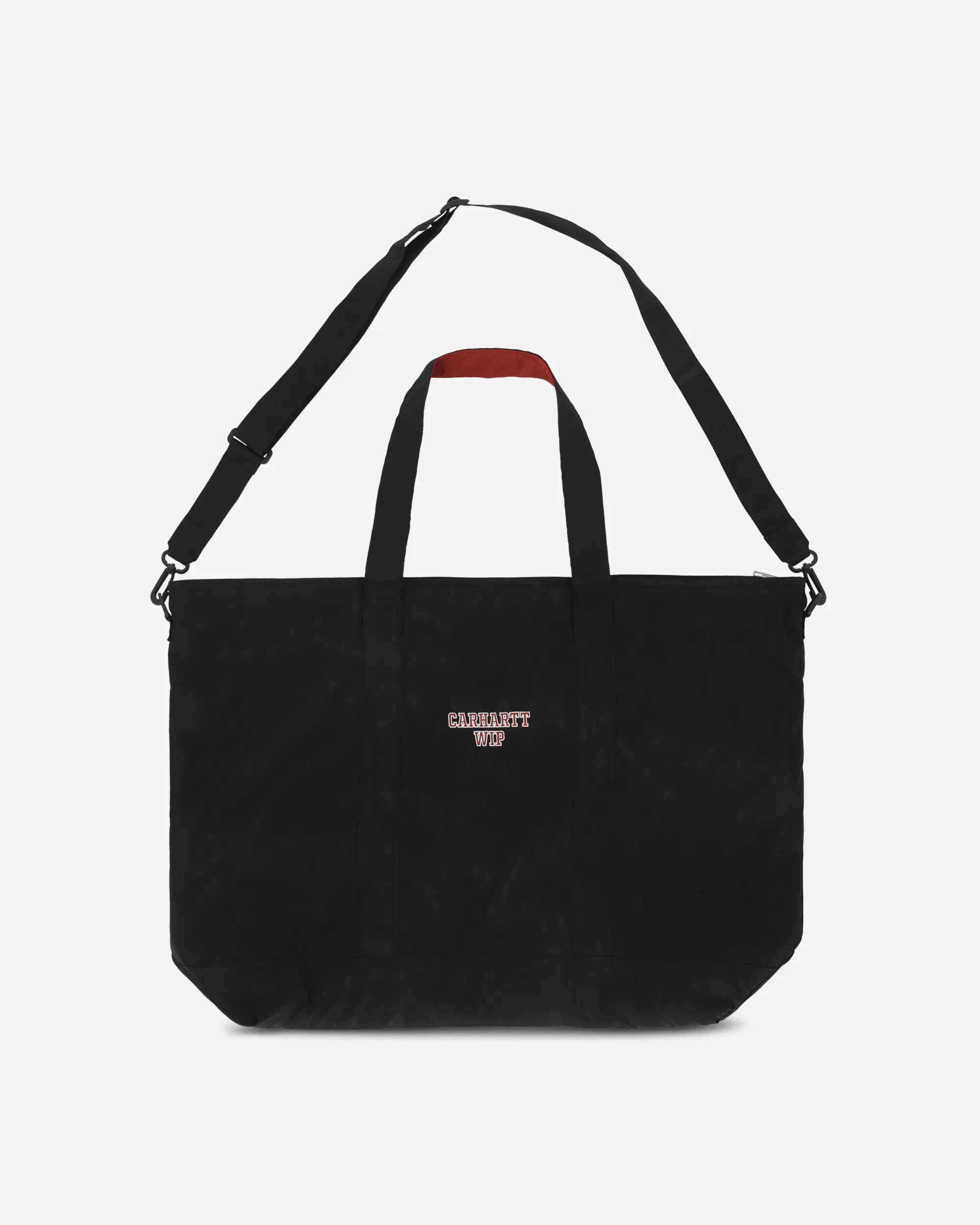 Carhartt WIP Alumni Tote Bag Black / Scarlet