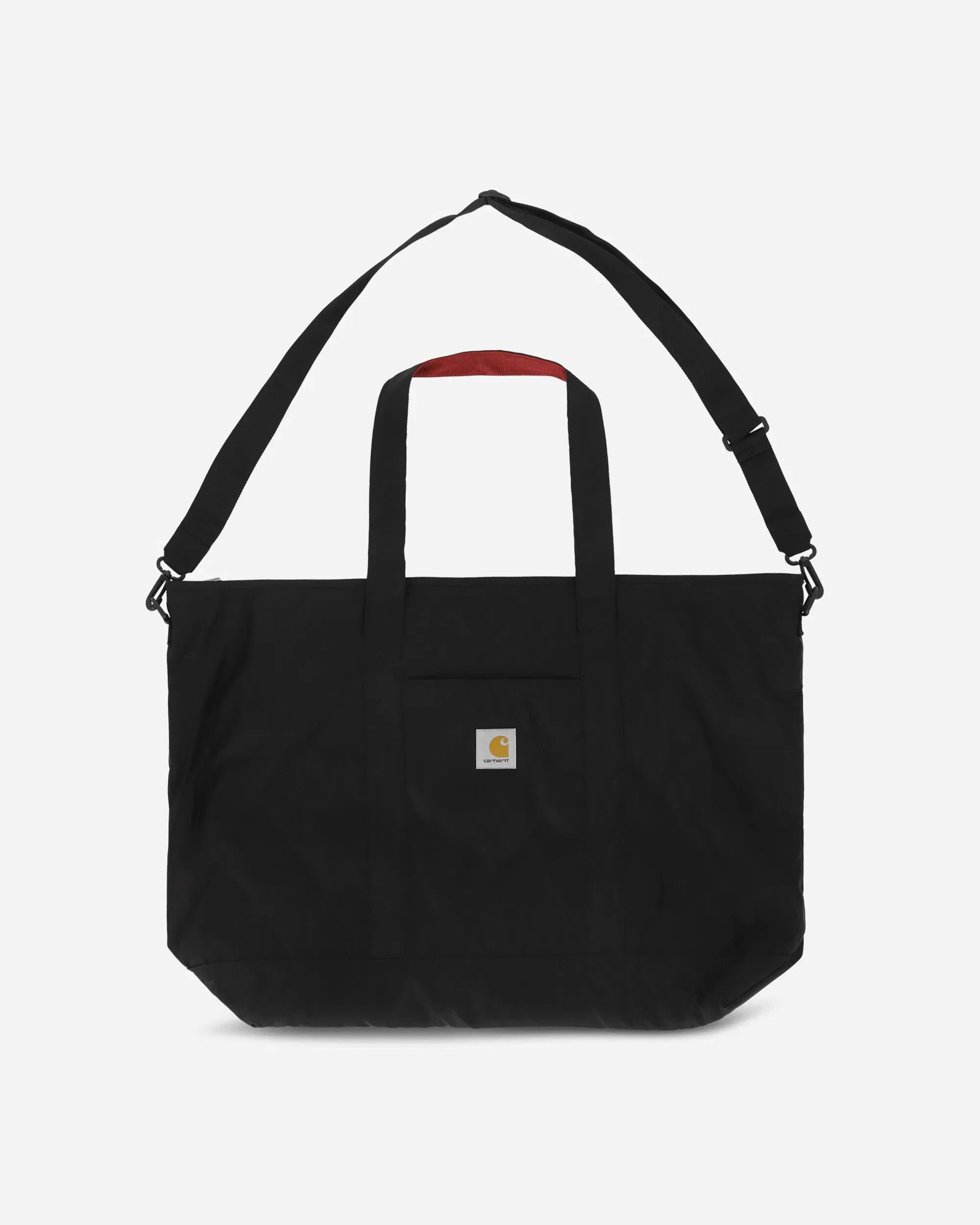 Carhartt WIP Alumni Tote Bag Black / Scarlet