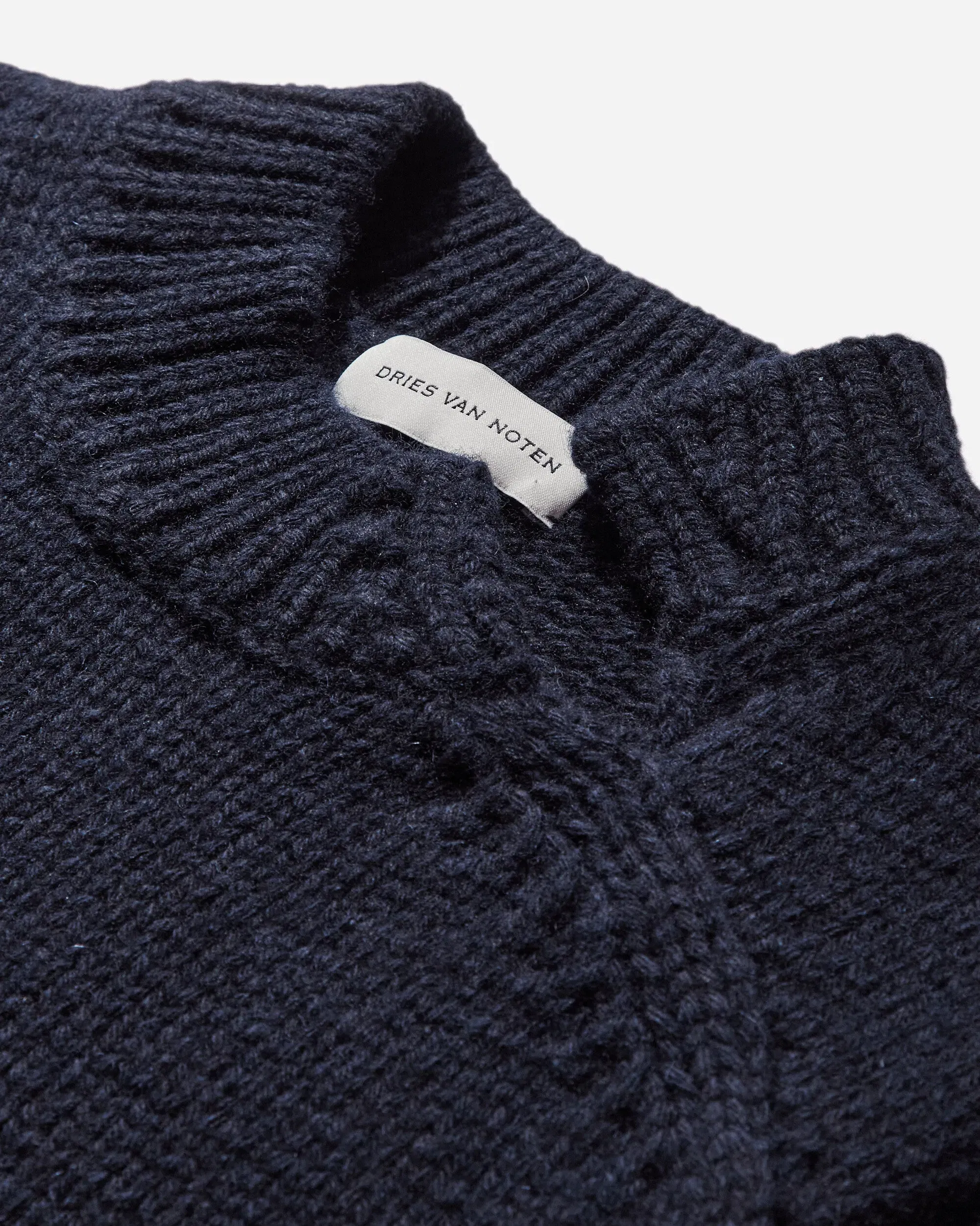 DRIES VAN NOTEN Men's Sleeveless Sweater Navy