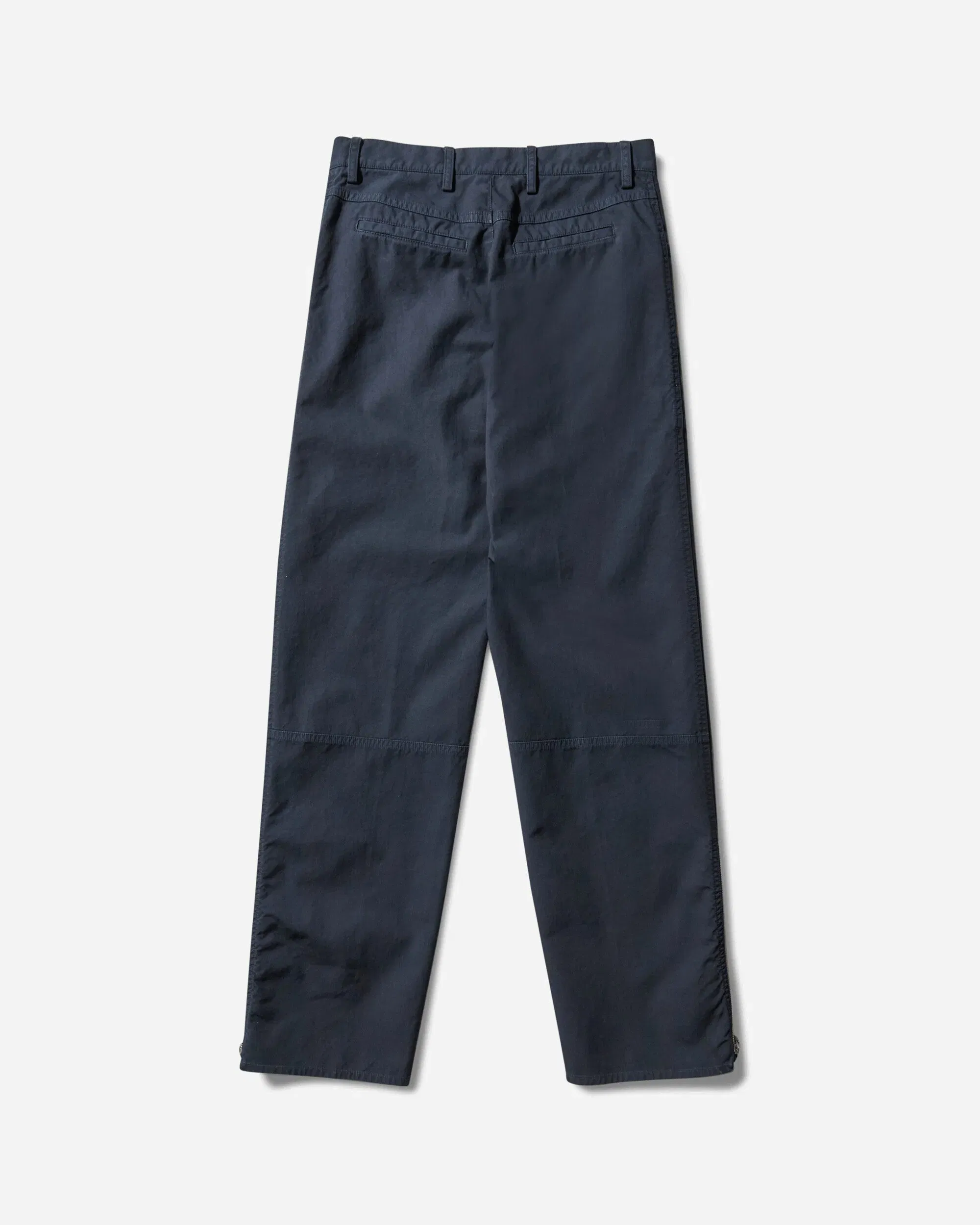 DRIES VAN NOTEN Men's Overdyed Zip Pants Navy