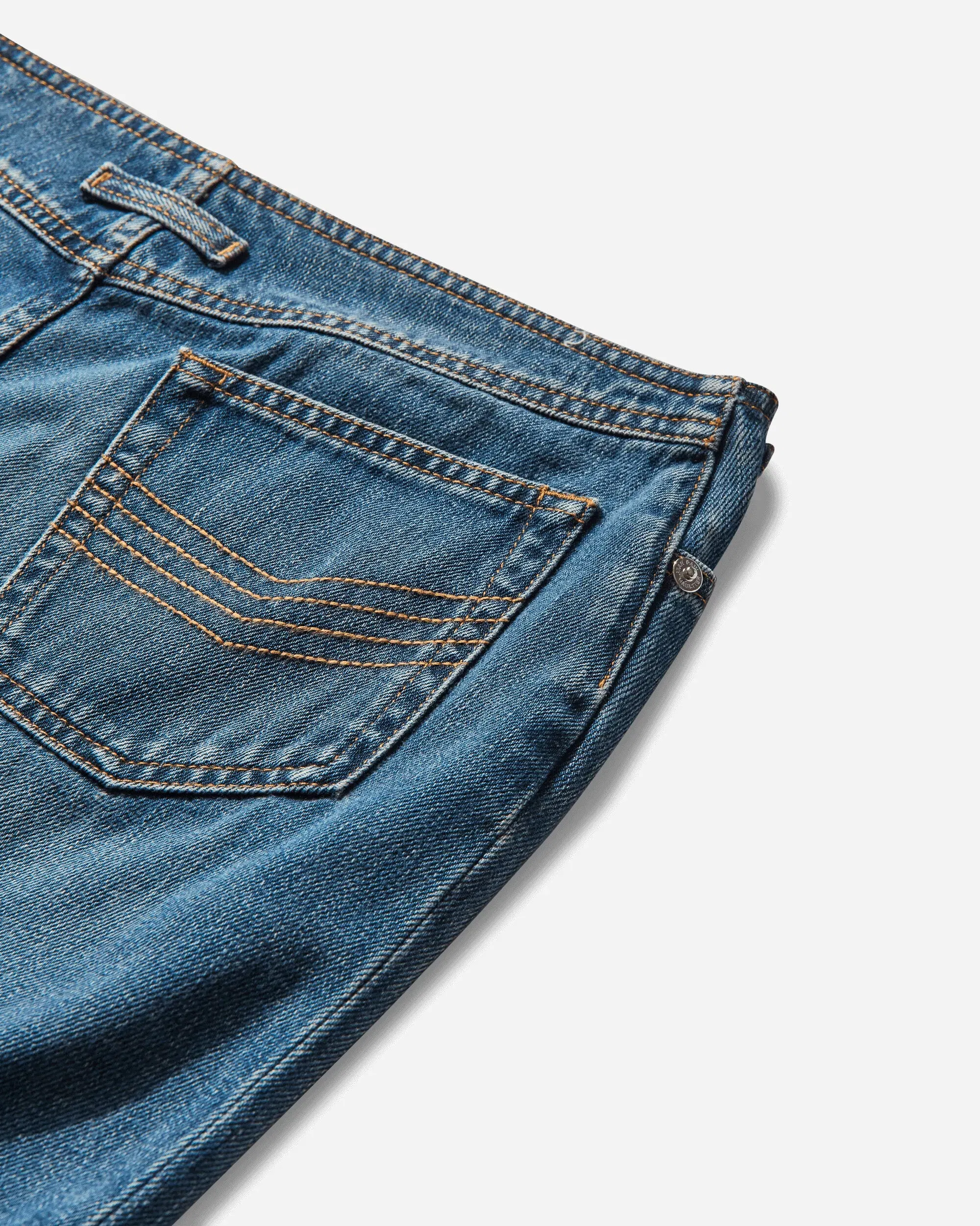 Jean Paul Gaultier Women's Zipped Denim Skirt Blue