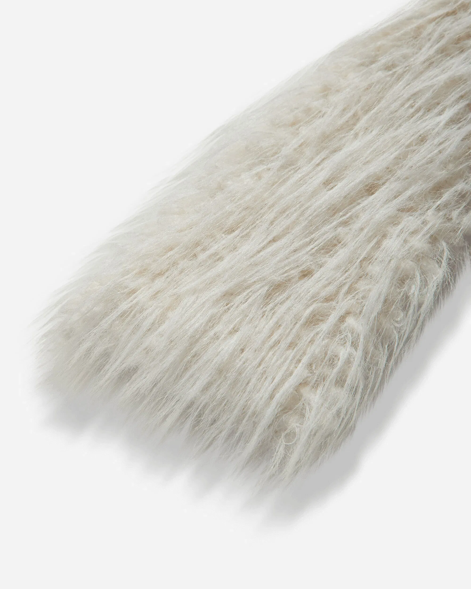 Jean Paul Gaultier Women's Off-Shoulder Hairy Sweater Ecru