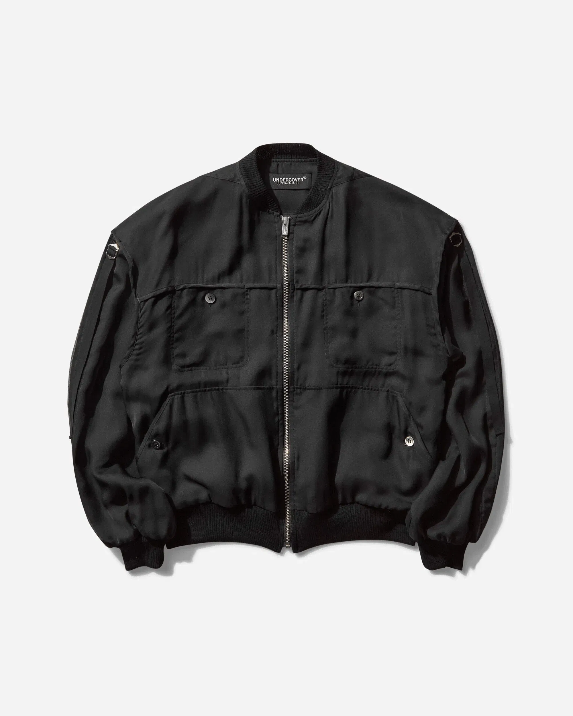 Undercover Women's Straps Bomber Jacket Black