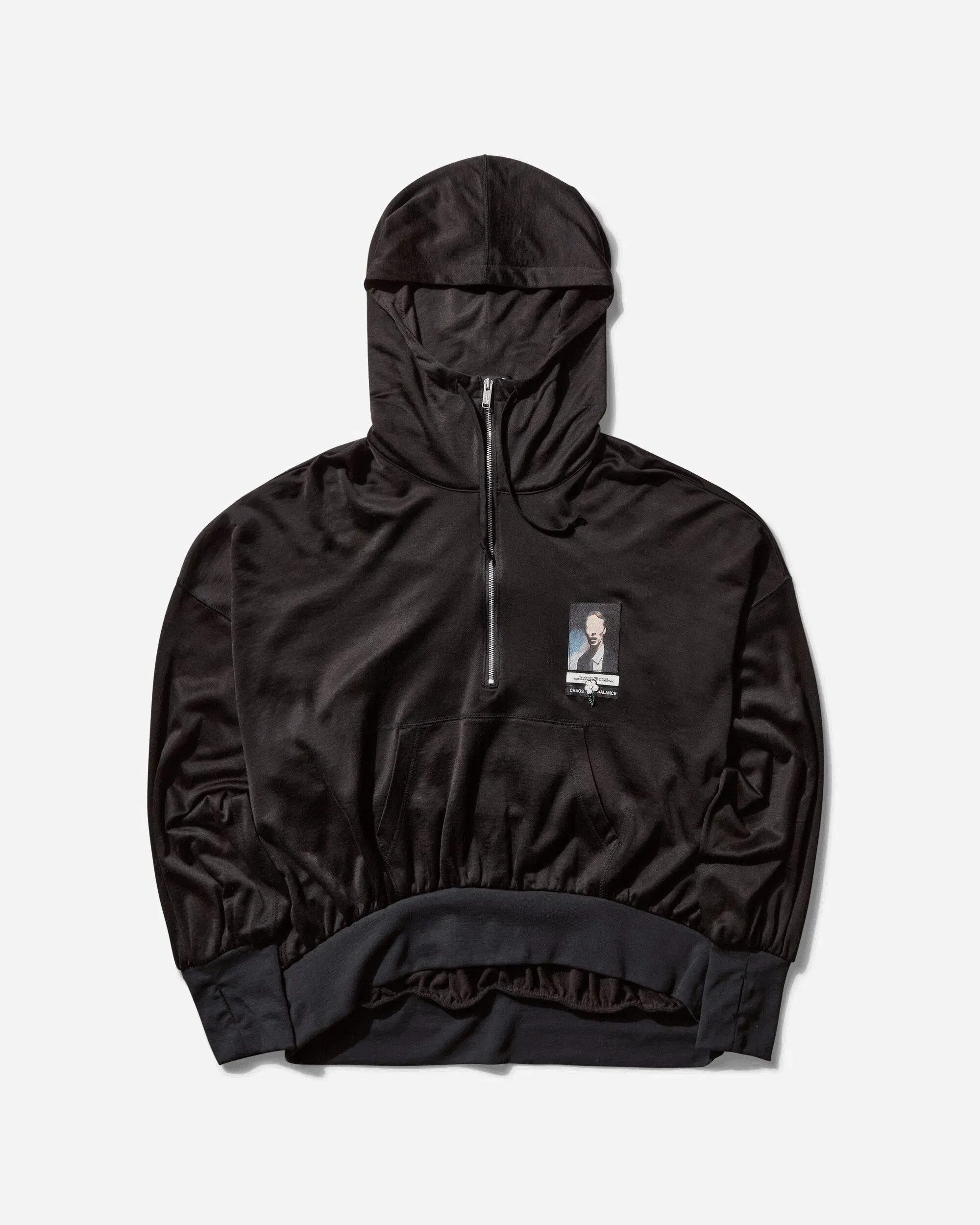 Undercover Men's Half Zip Hoodie Black