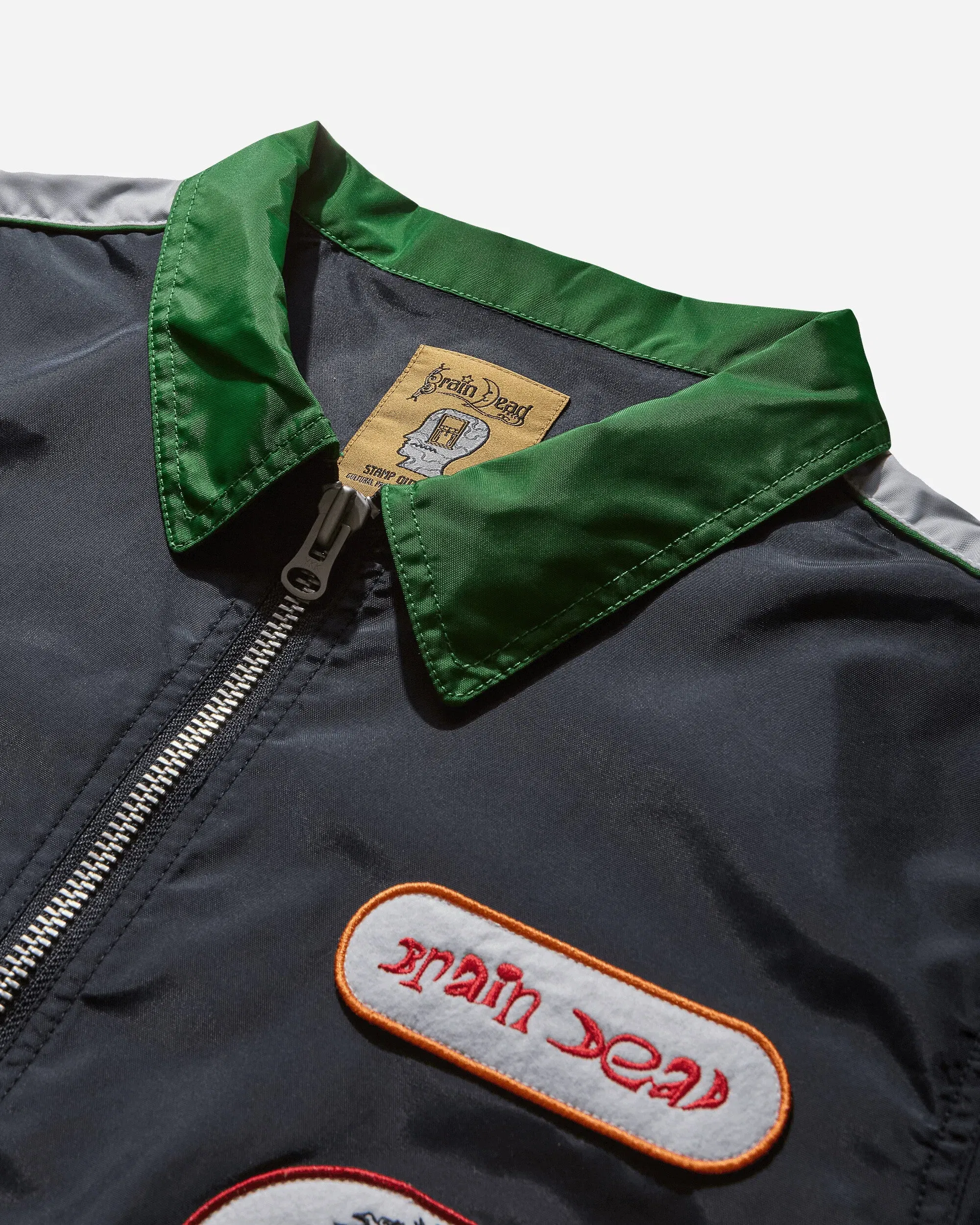 Brain Dead Men's Meltdown Racing Jacket Navy