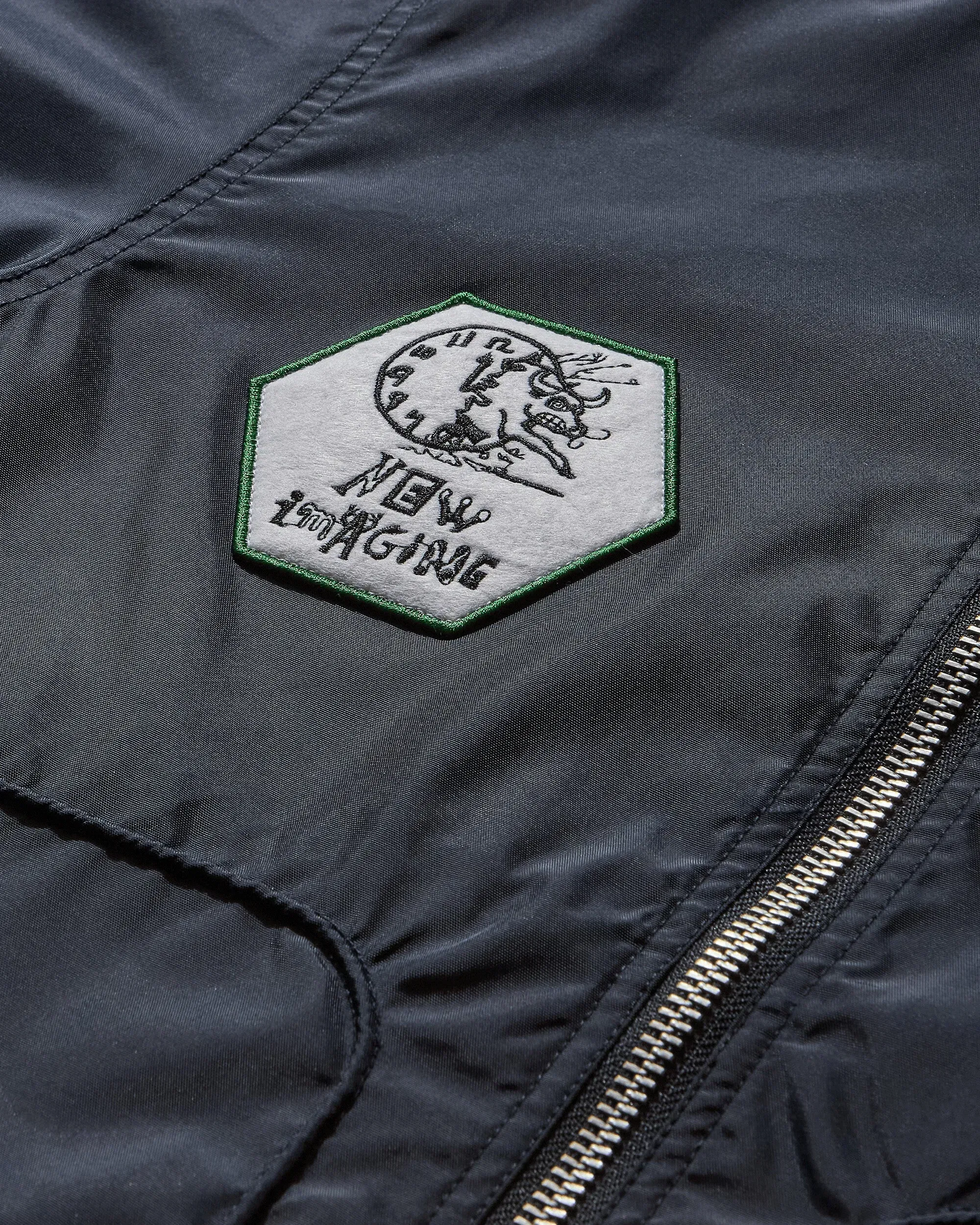 Brain Dead Men's Meltdown Racing Jacket Navy