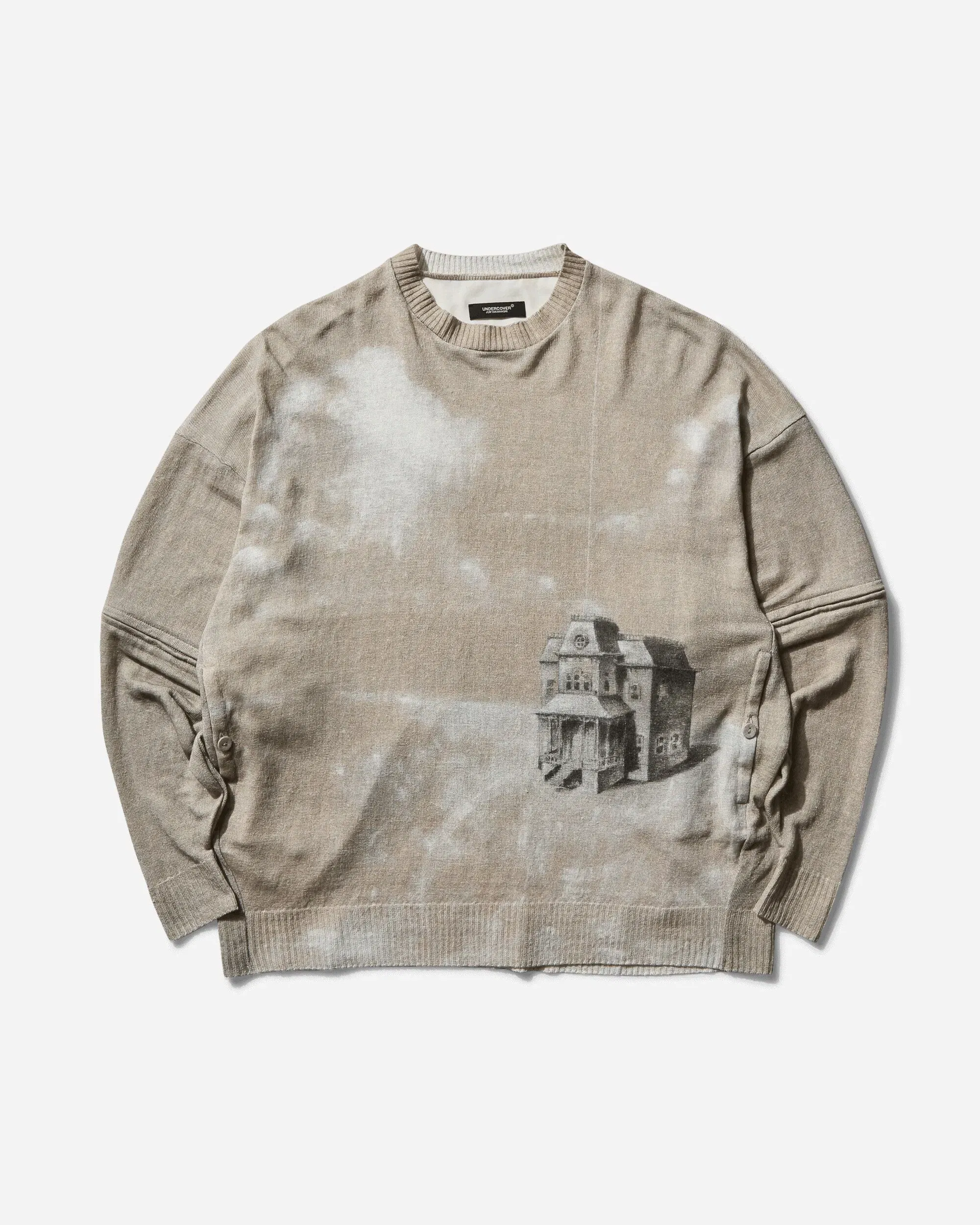 Undercover Men's Linen Total Pattern Sweater Natural