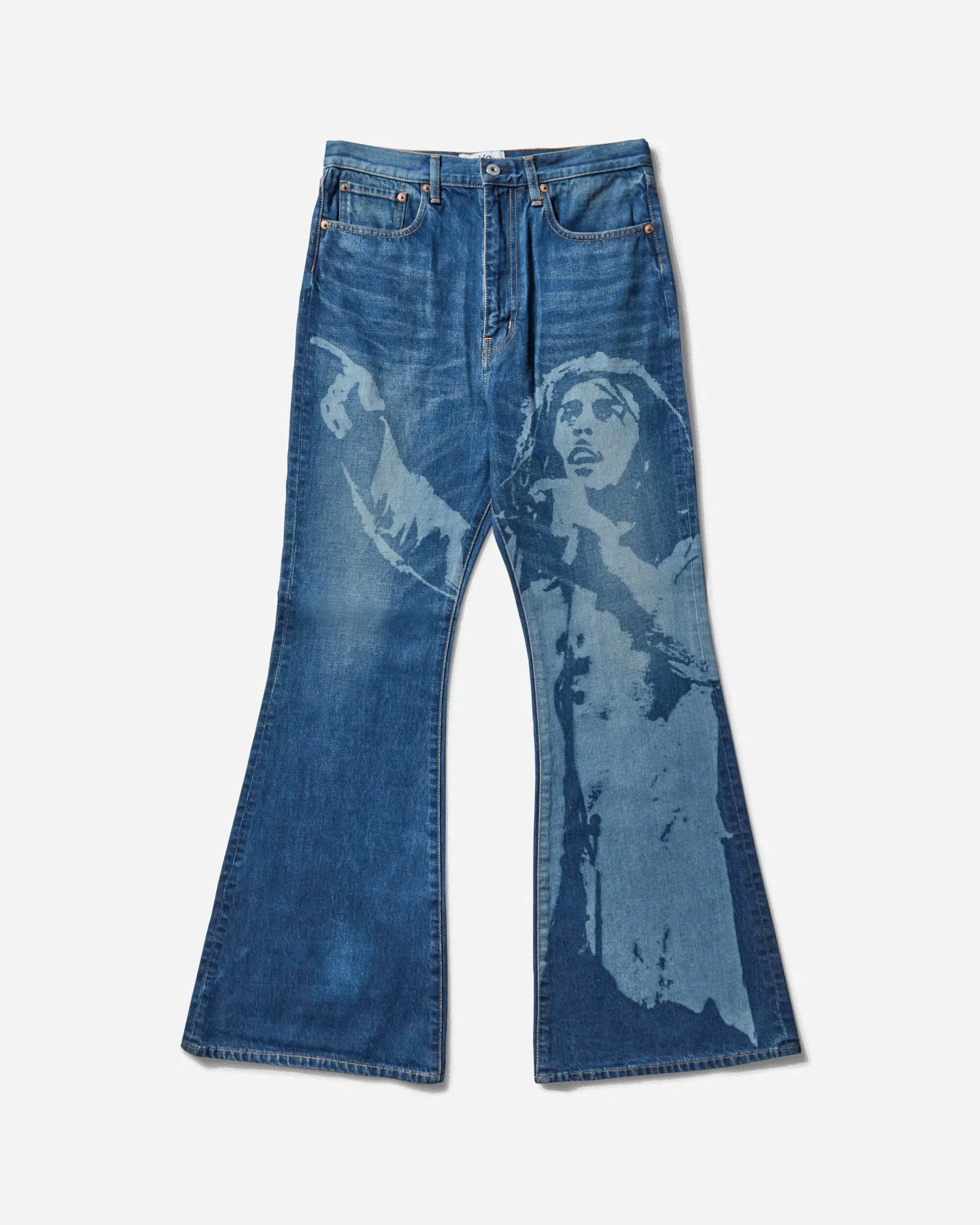 Junya Watanabe MAN Men's Bob Marley Denim Pants Indigo