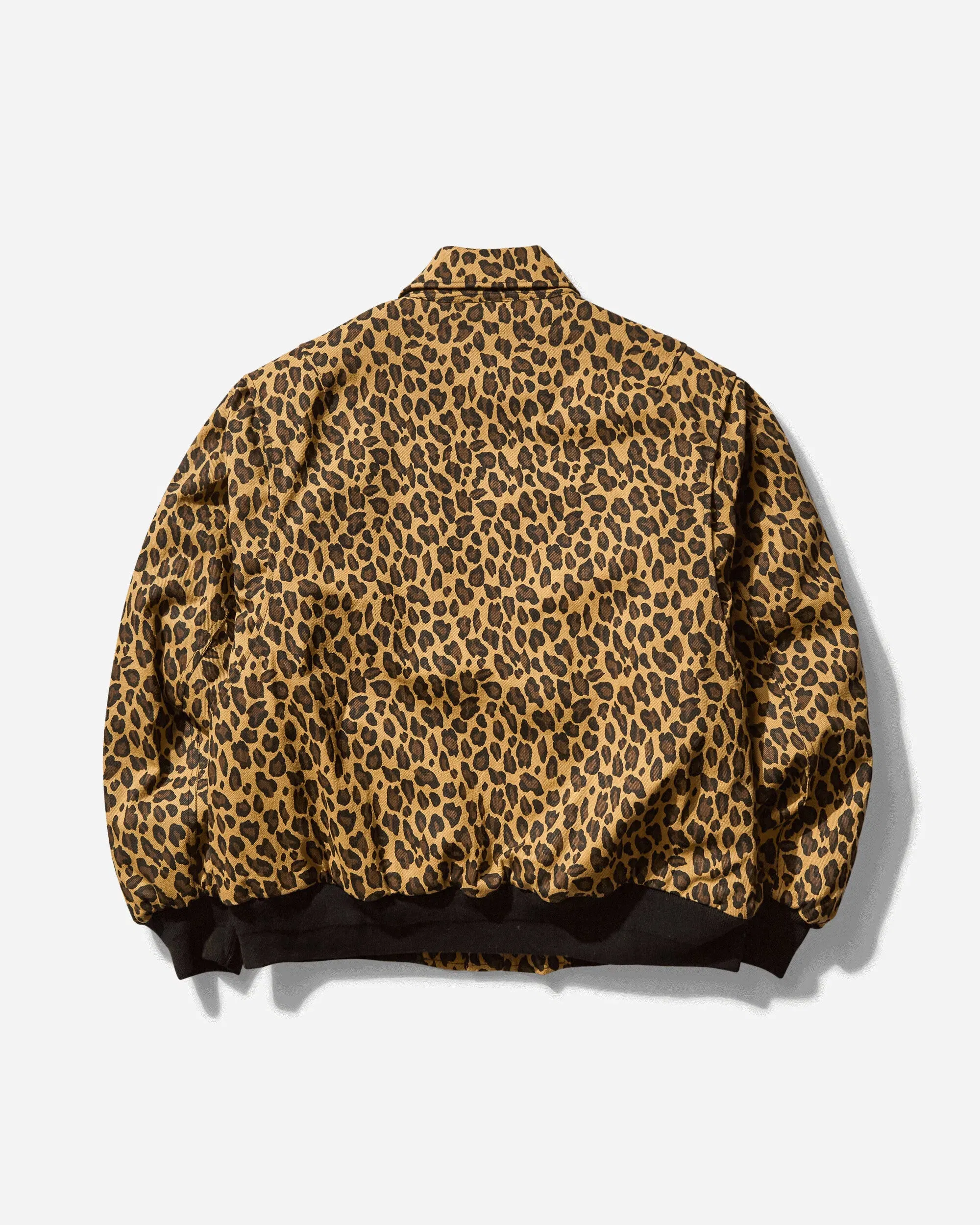 Brain Dead Men's Twill Flight Jacket Leopard