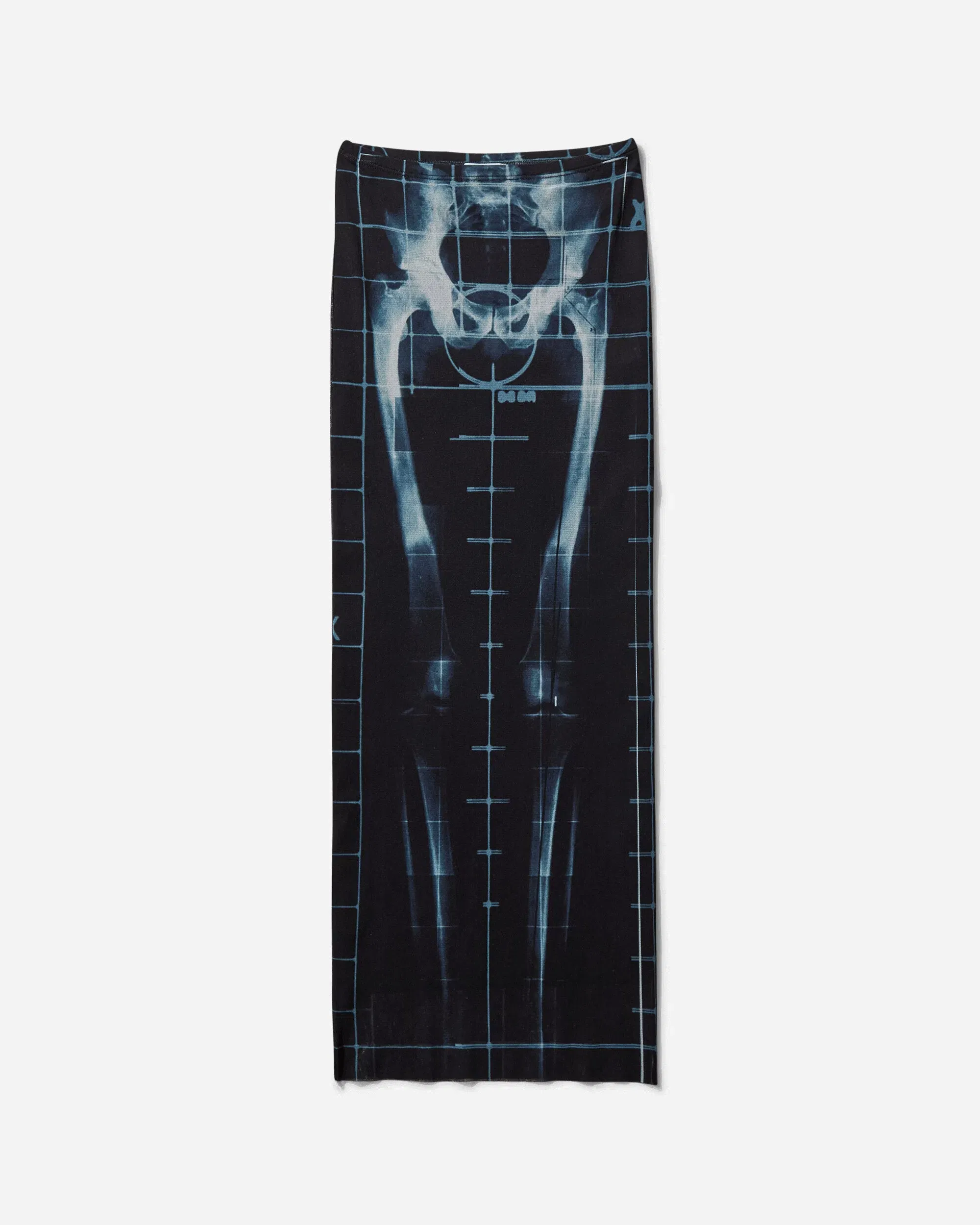 Jean Paul Gaultier Women's Squeletor Long Skirt Black / Navy / Light Blue