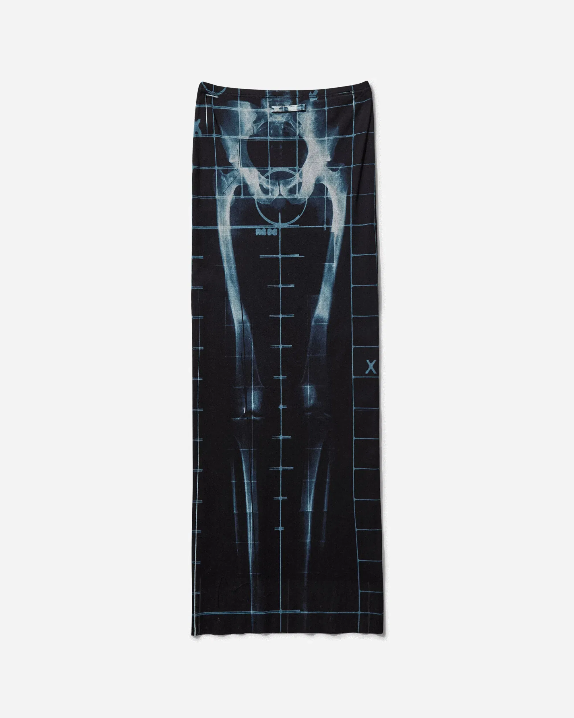 Jean Paul Gaultier Women's Squeletor Long Skirt Black / Navy / Light Blue