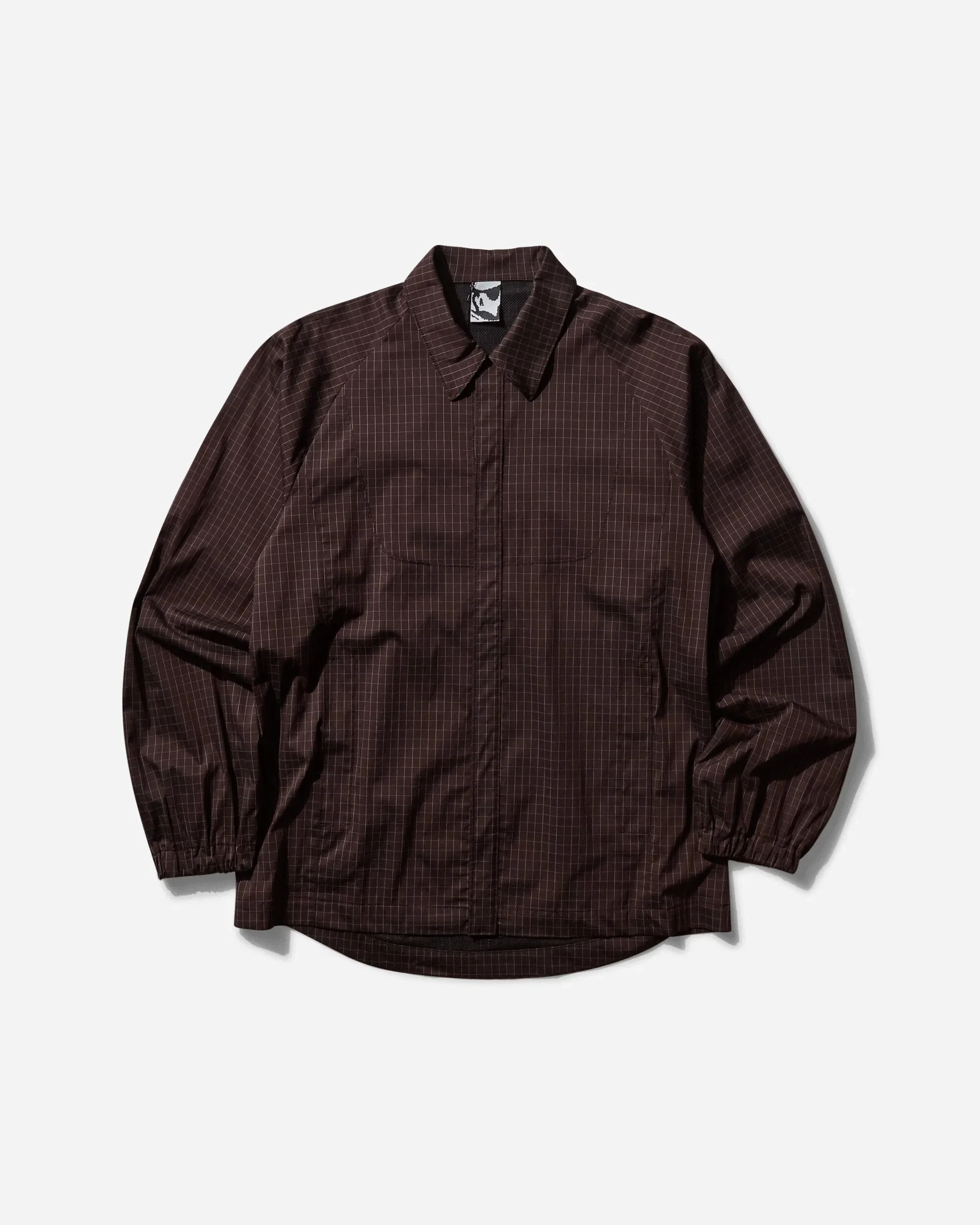 GR10K Men's Bilitis Check Shirt Chocolate Brown