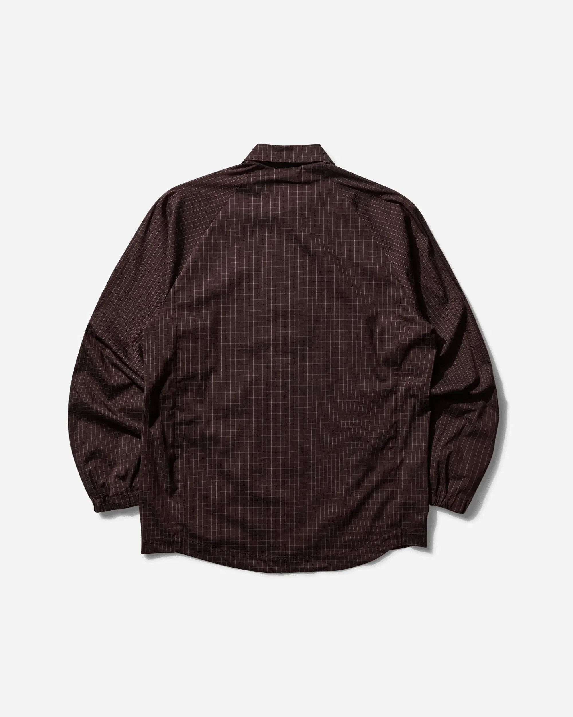 GR10K Men's Bilitis Check Shirt Chocolate Brown