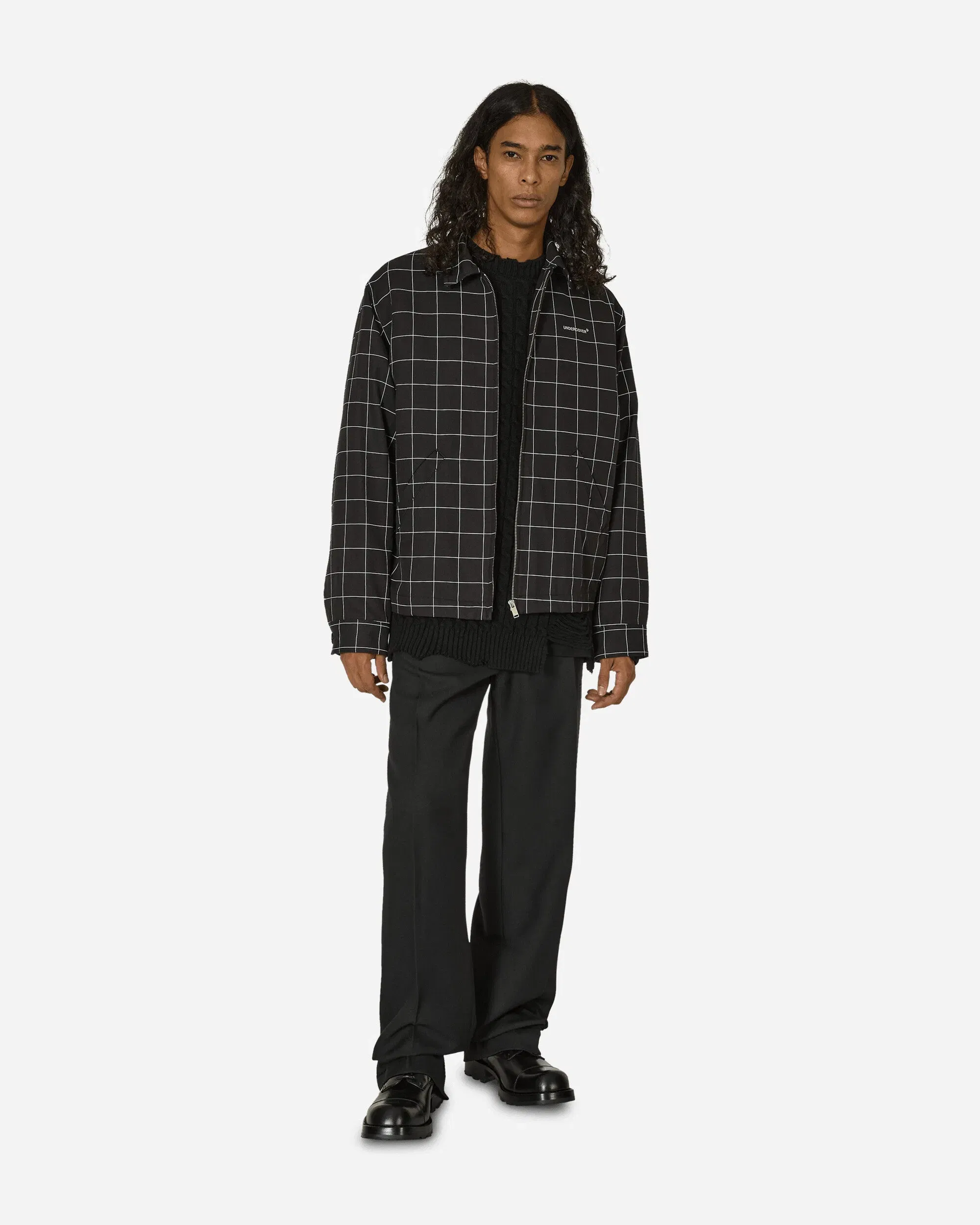 Undercover Grid Jacket Black