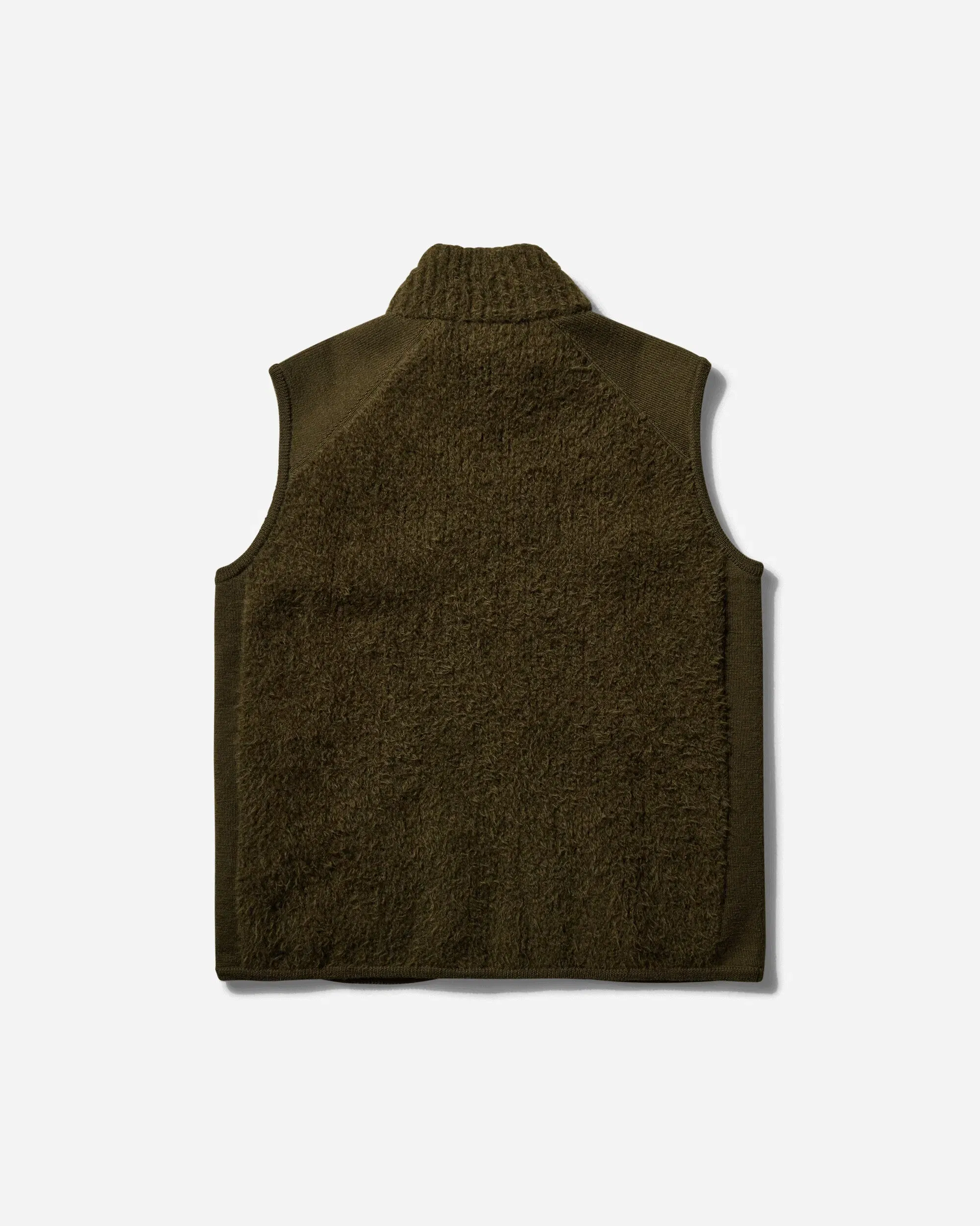Comme Des Garçons Homme Men's Wool Vest Khaki