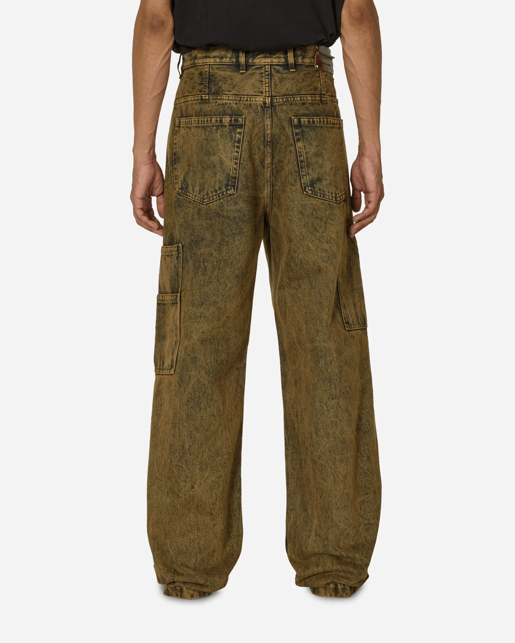DRIES VAN NOTEN Loose Fit Denim Pants Beige