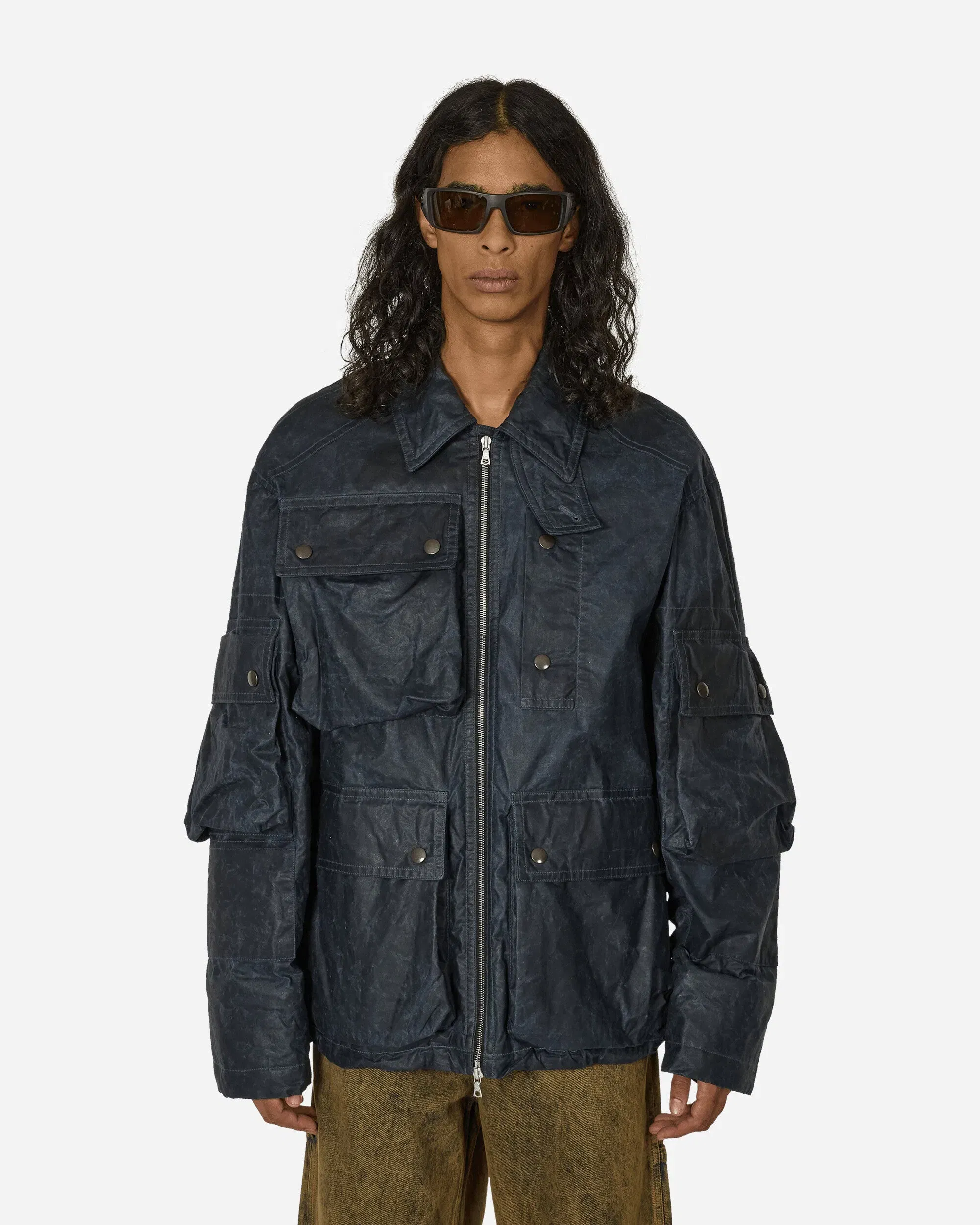 DRIES VAN NOTEN Water Repellent Jacket Navy