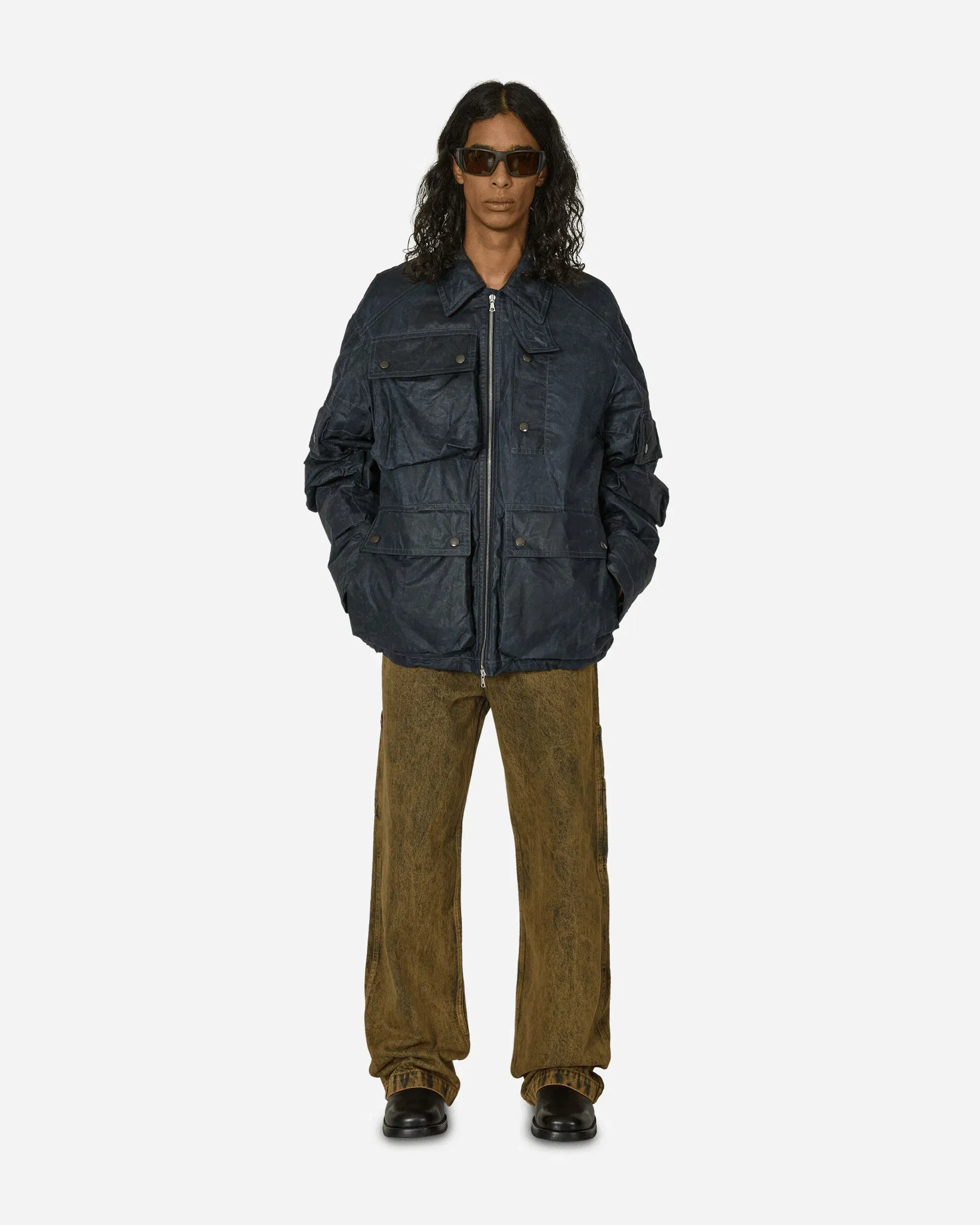 DRIES VAN NOTEN Water Repellent Jacket Navy