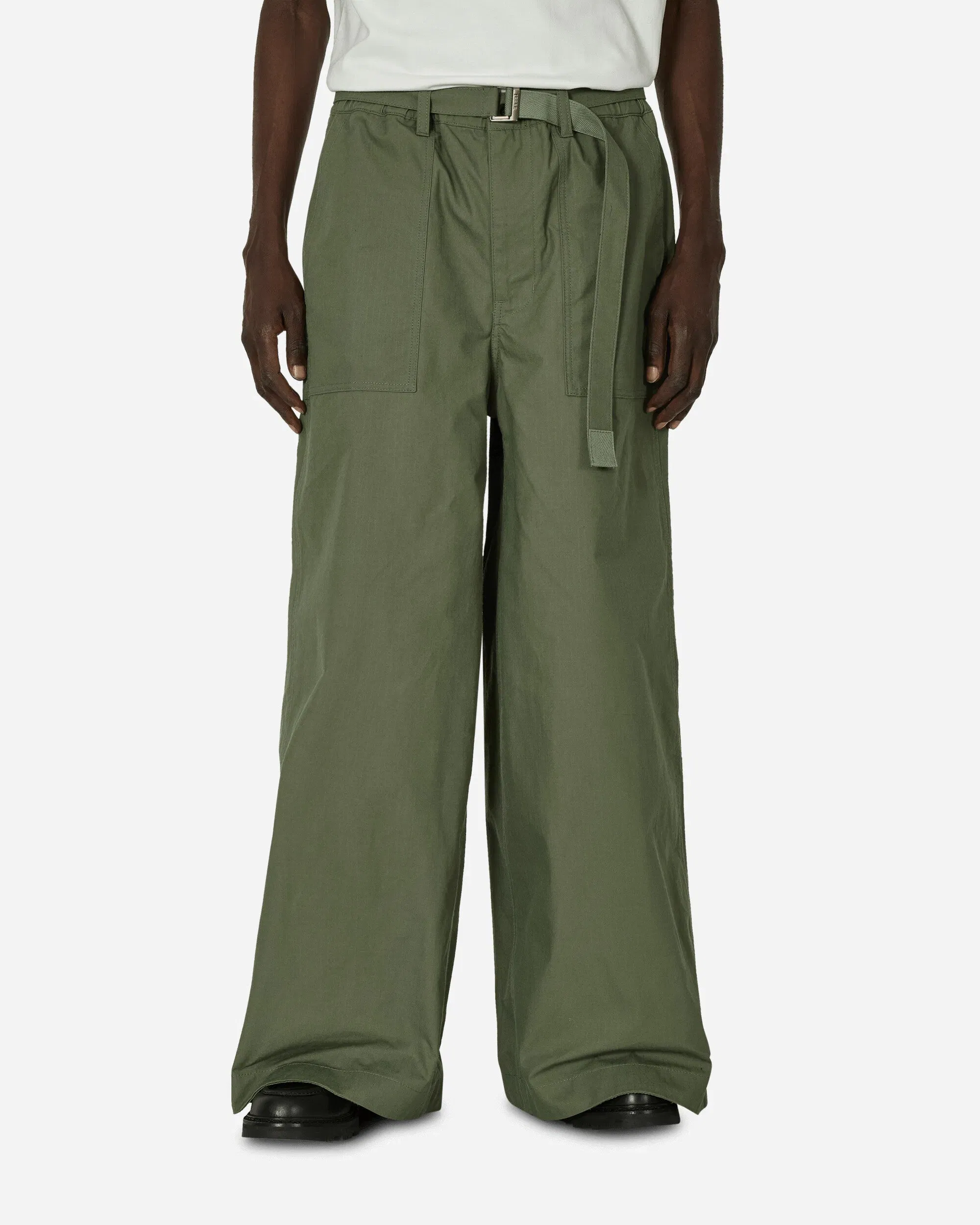 Sacai Rip Stop Pants Khaki