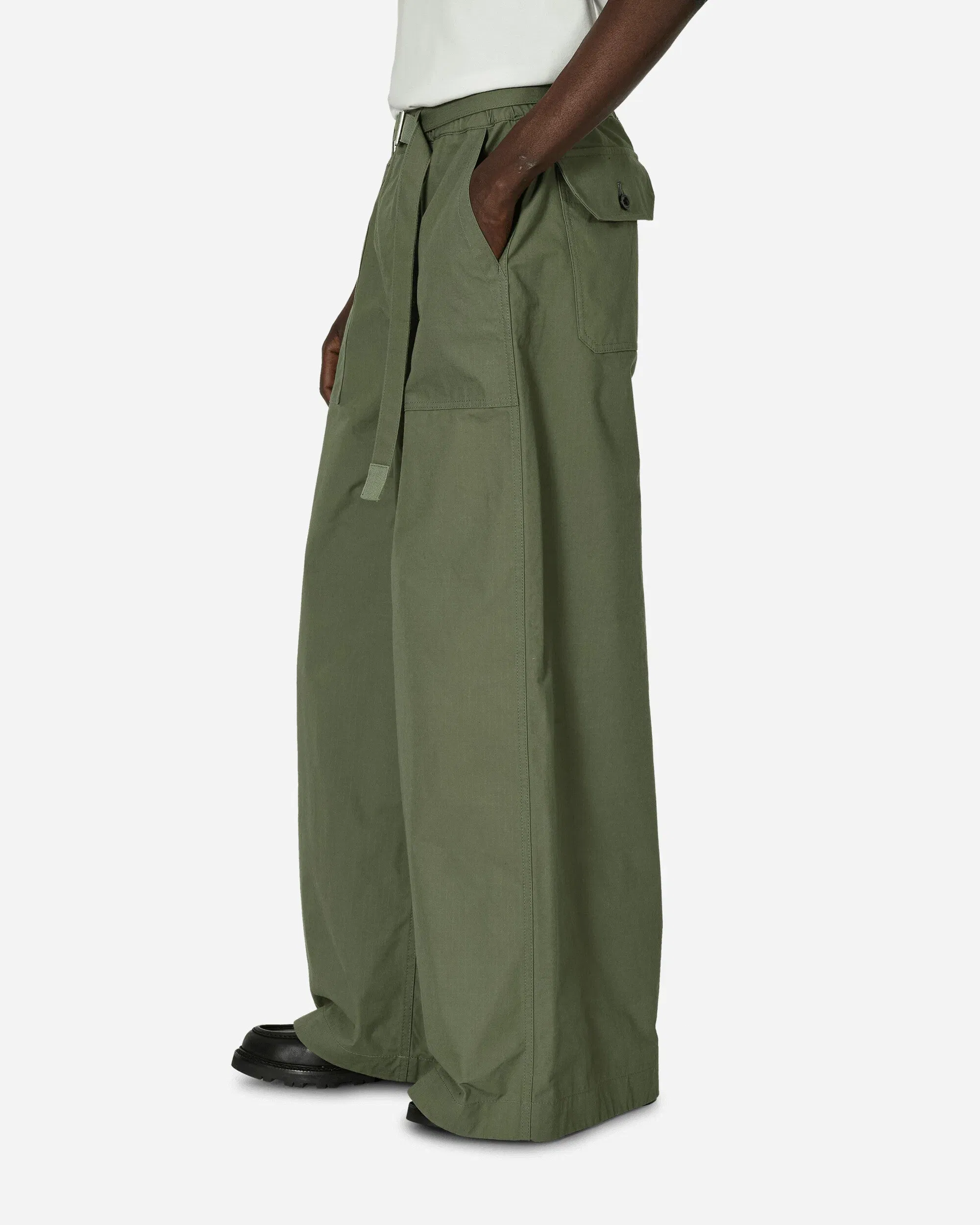 Sacai Rip Stop Pants Khaki
