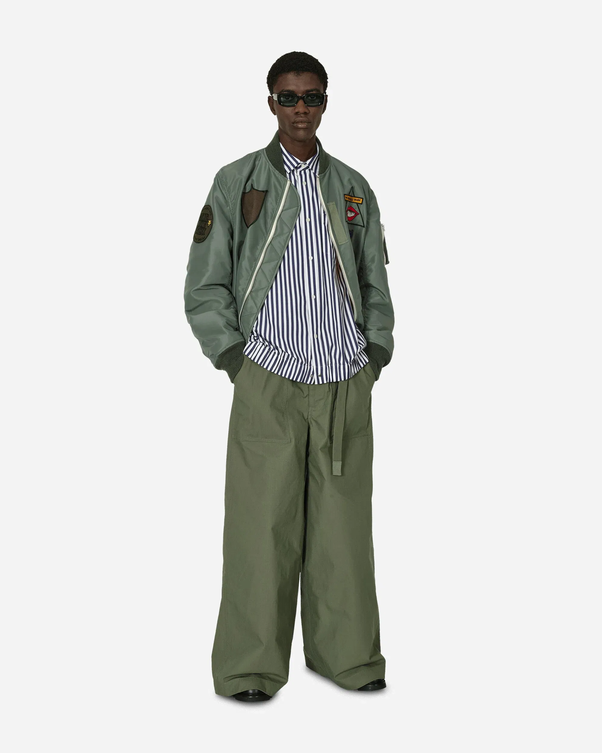 Sacai Rip Stop Pants Khaki