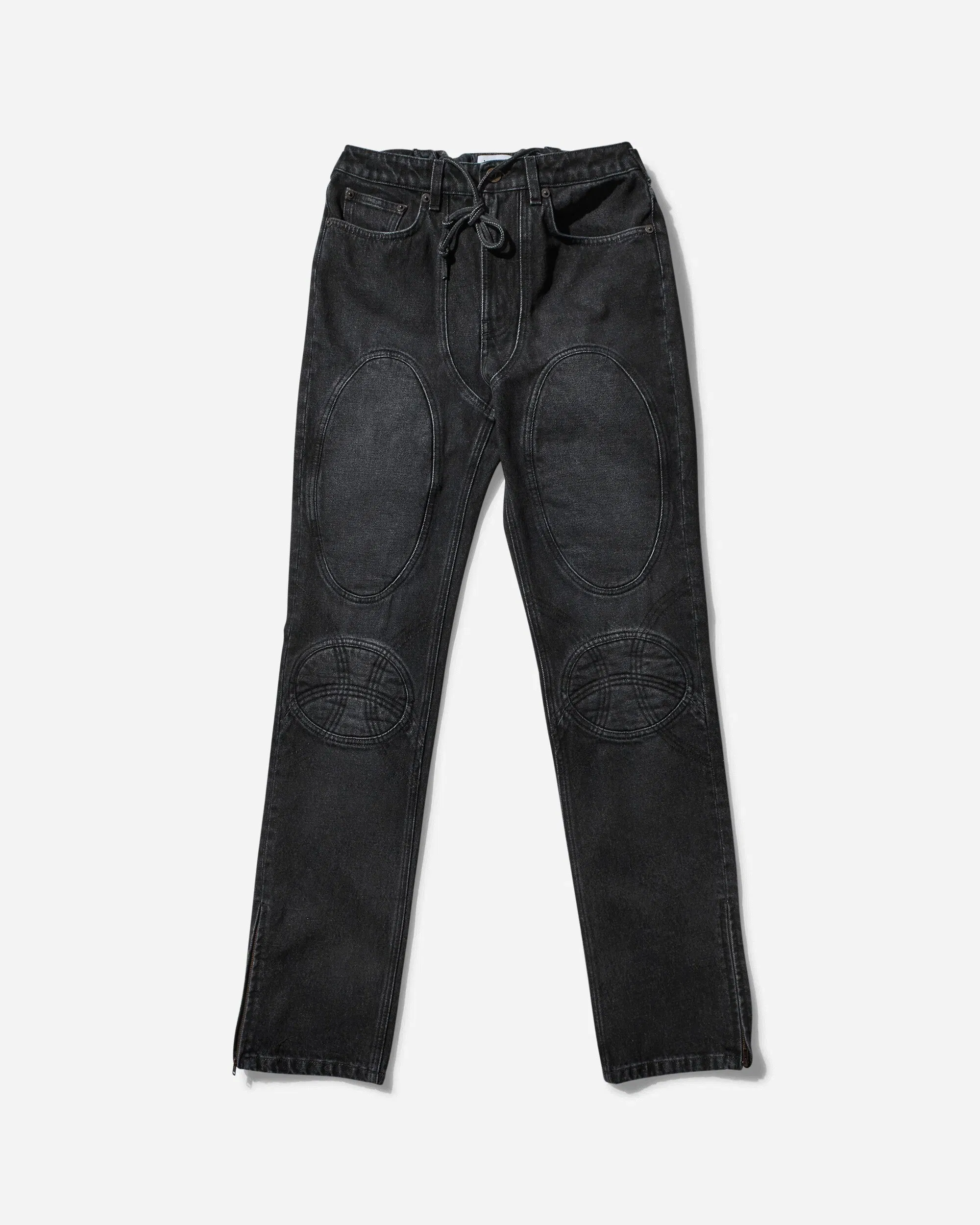 Jean Paul Gaultier Women's Lace-Up Denim Pants Vintage Black