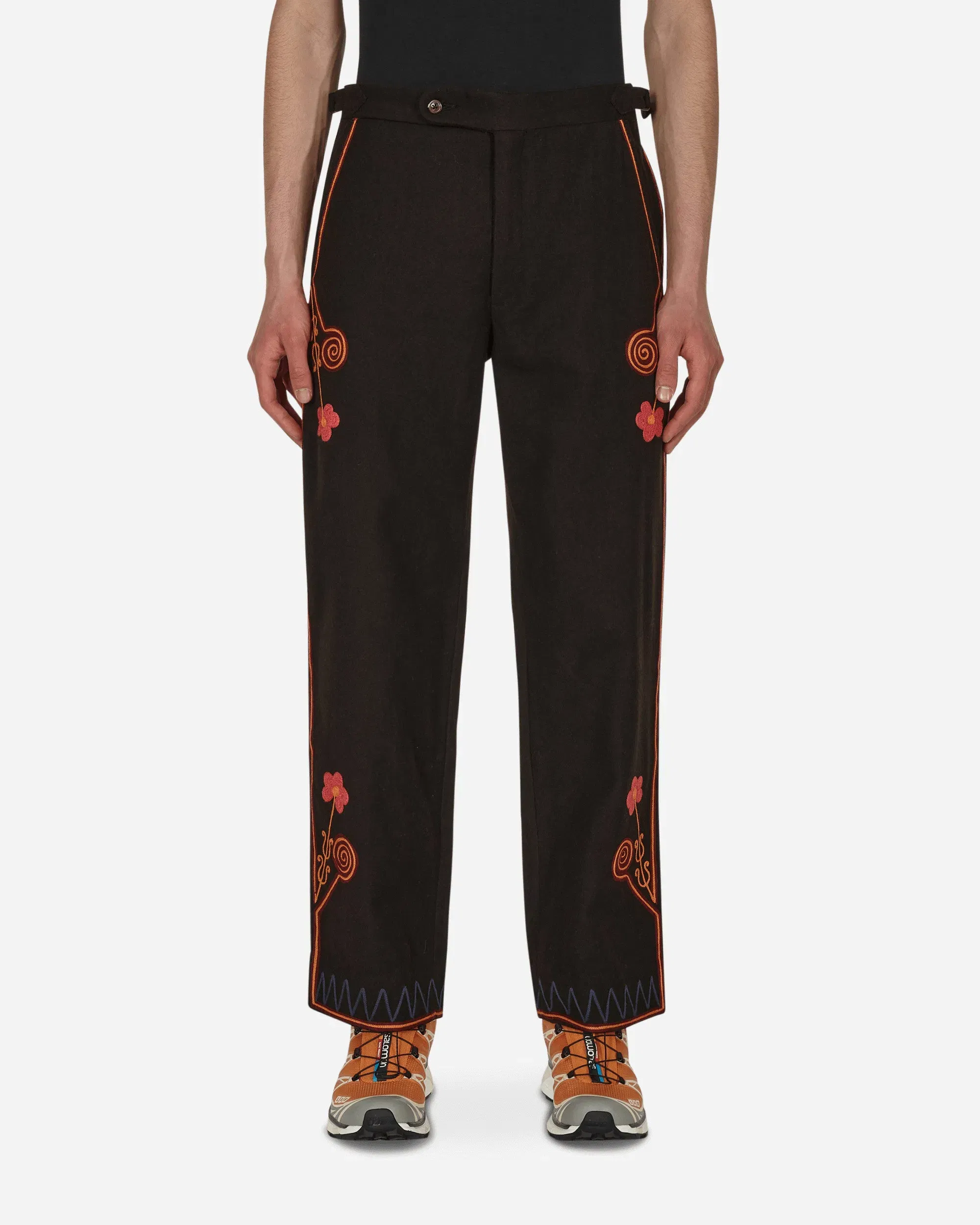 BODE Rancher Embroidered Trousers Brown