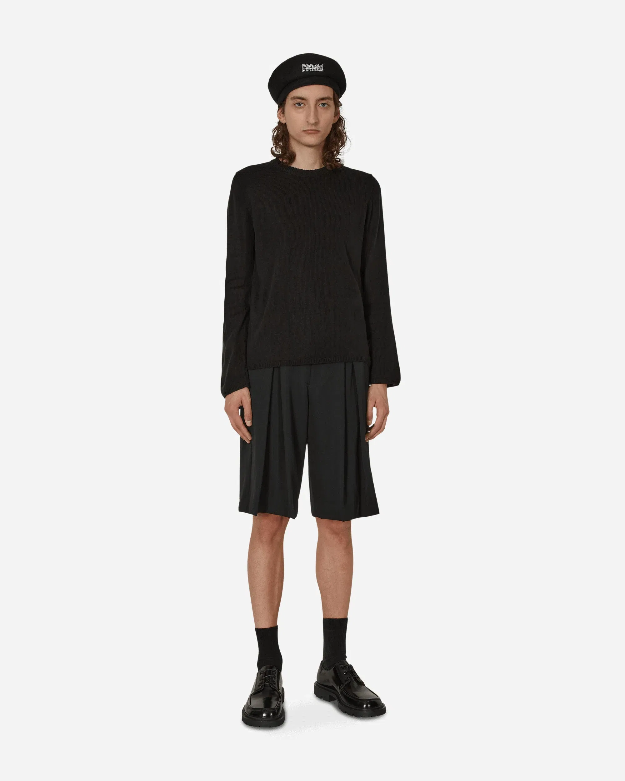 Comme Des Garçons Black Asymmetric Pullover Black